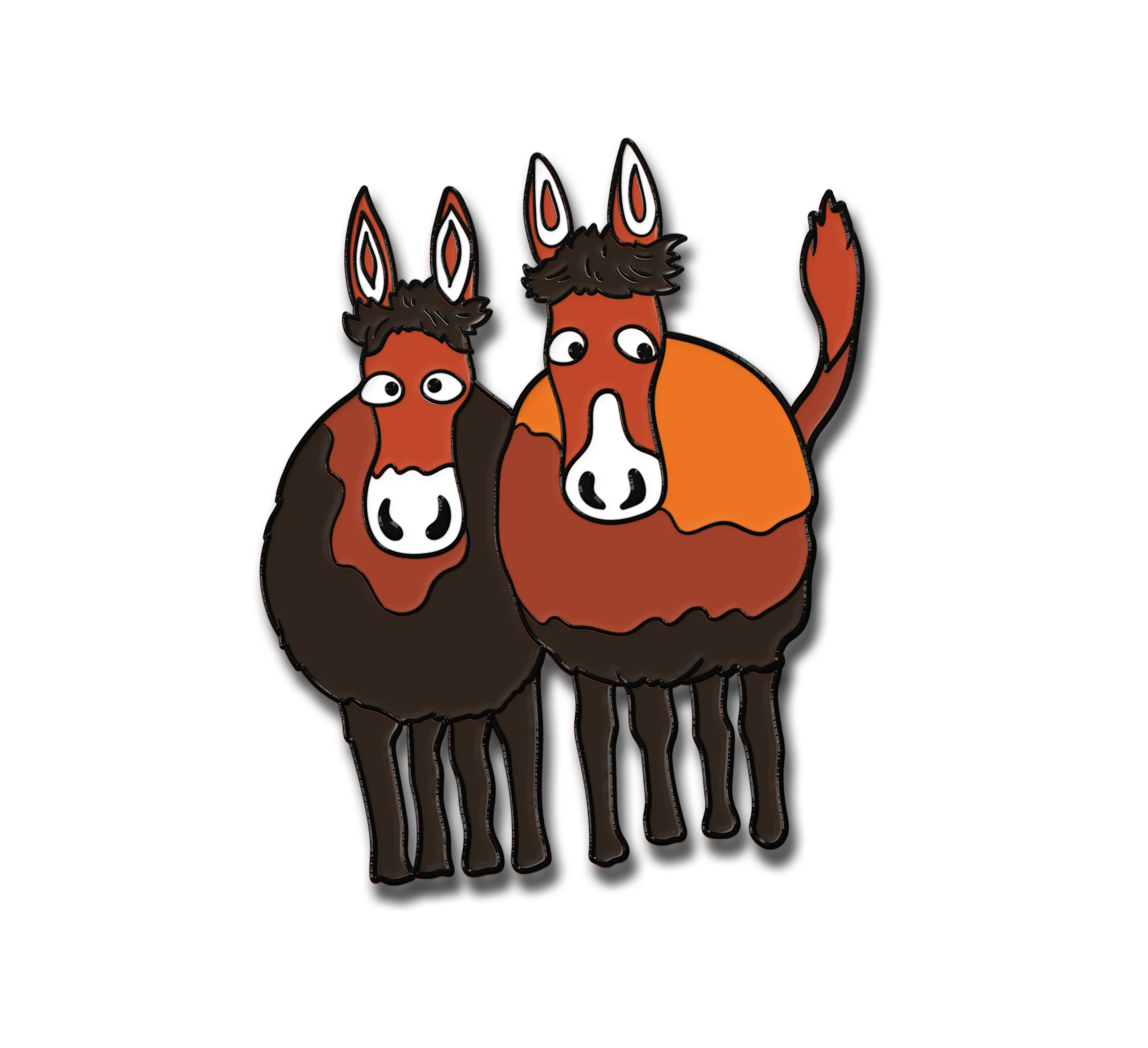 Horses Enamel Pin