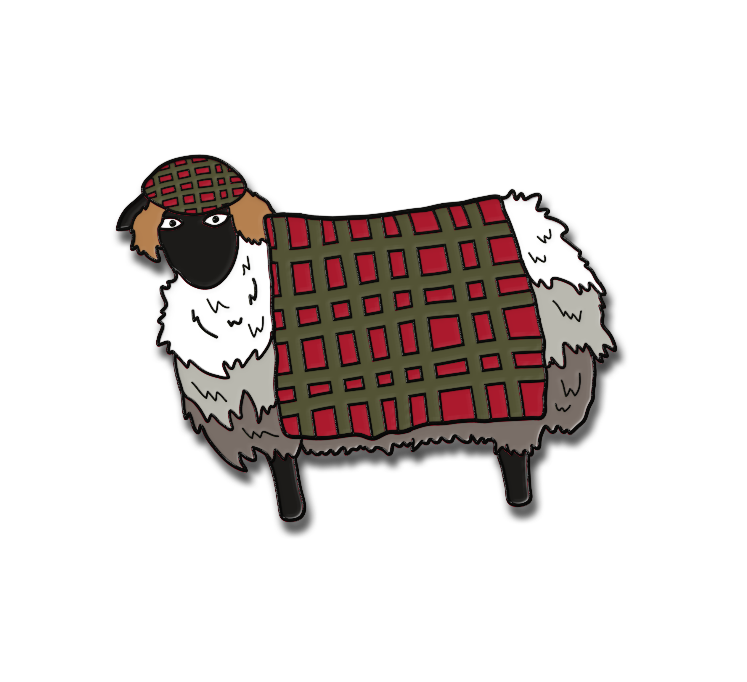 See Ewe Jimmy Enamel Pin