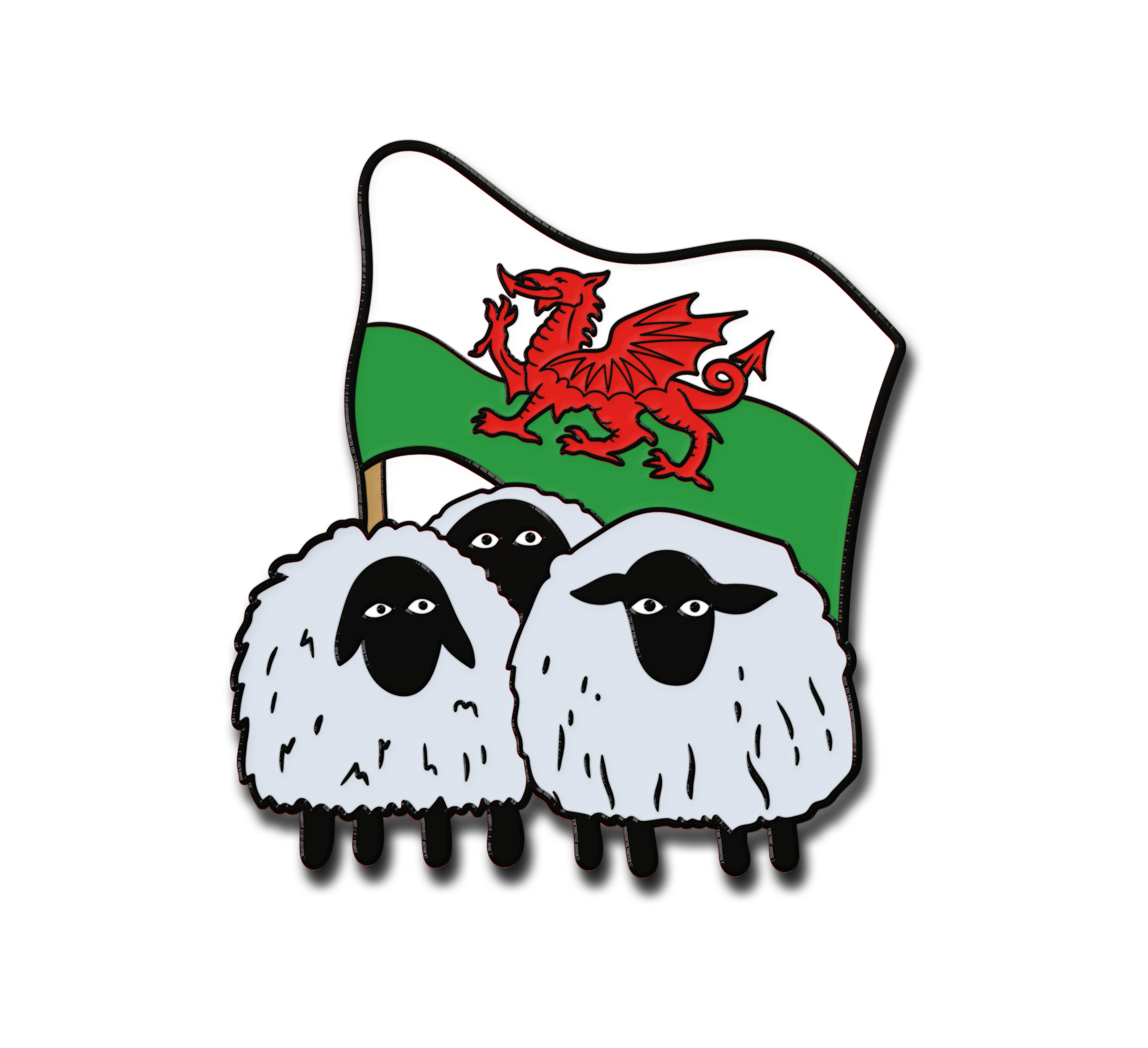 Welsh Flag Enamel Pin