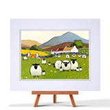 Pretty Maids All In A Row Mounted Print