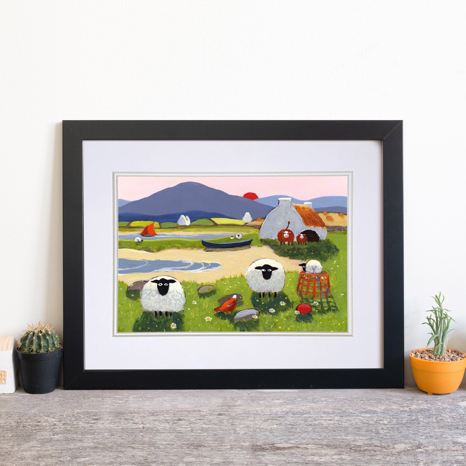Nice To See Ewe Mounted Print