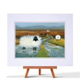 Baaaad Hair Day Mounted Print