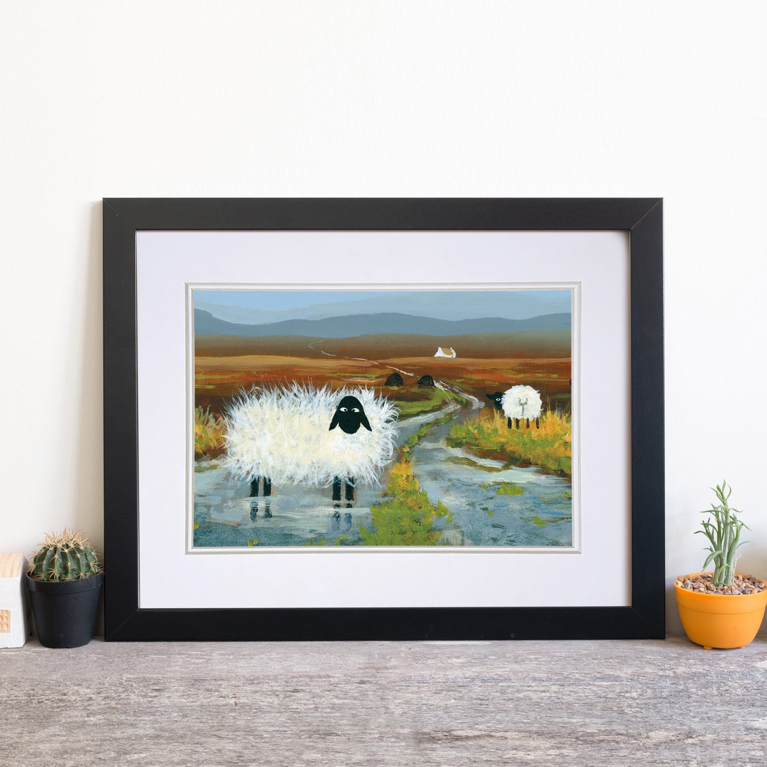Baaaad Hair Day Mounted Print