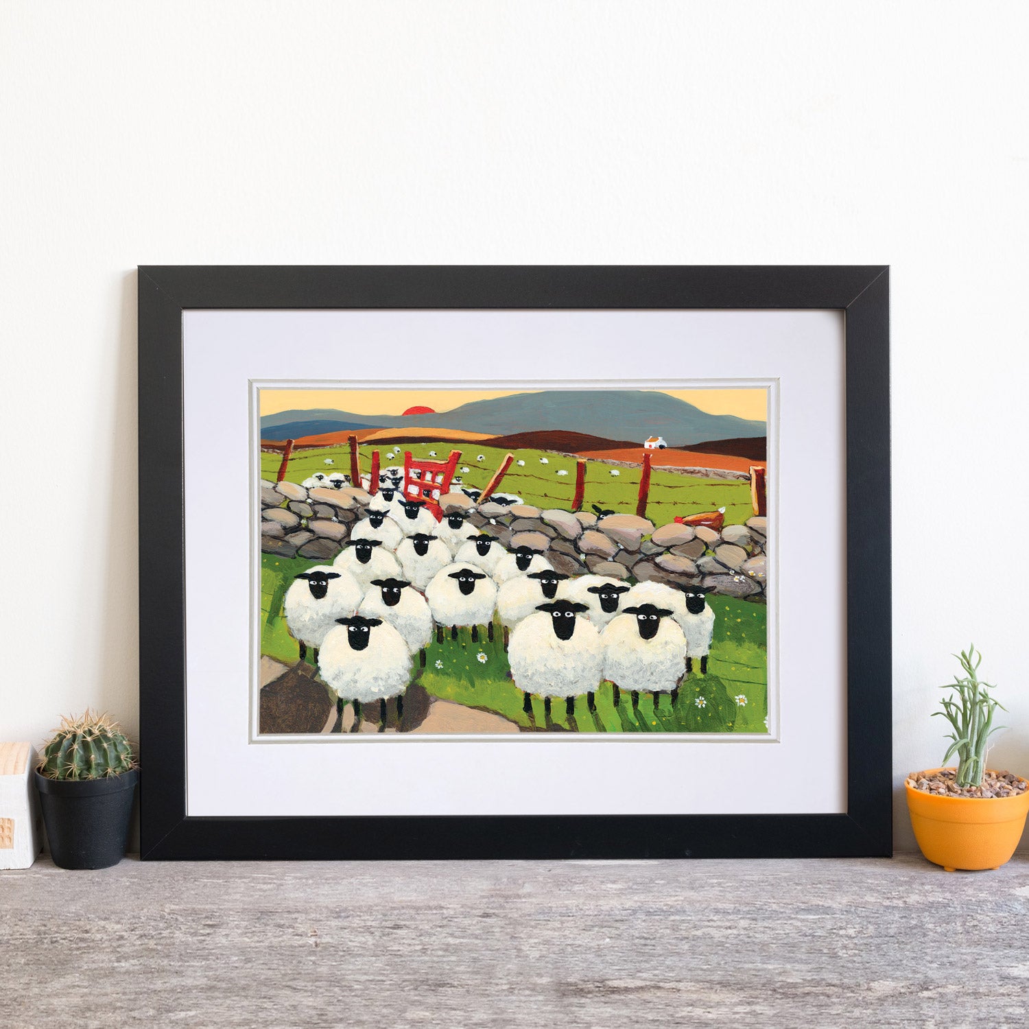 Sorry Ewe're Leaving Mounted Print