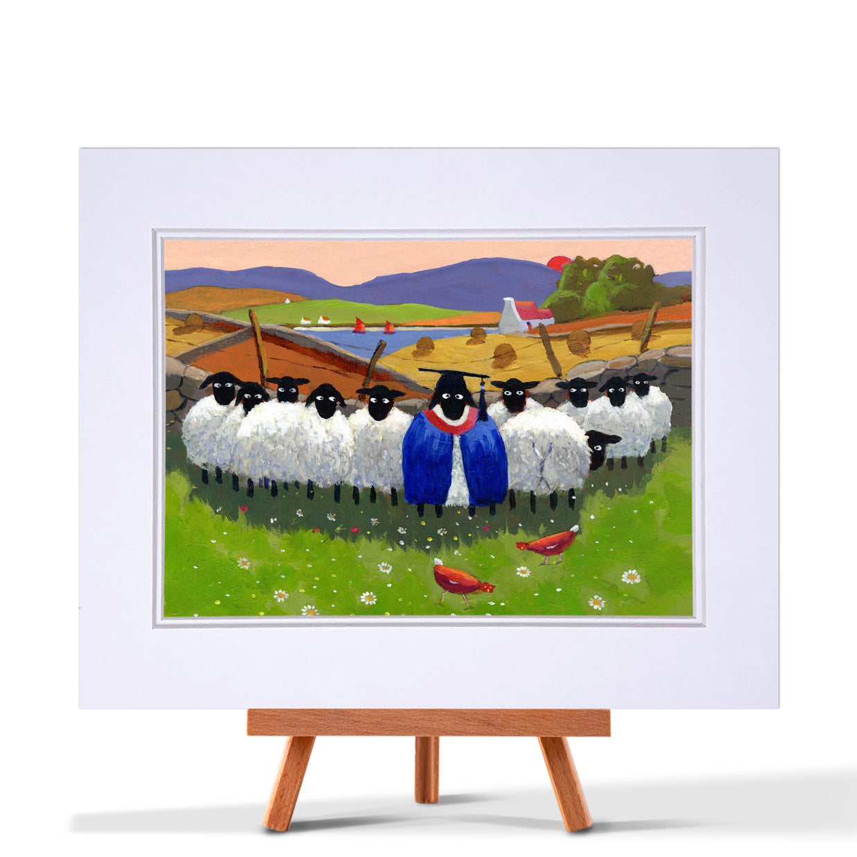The Grad-Ewe-Ate Mounted Print