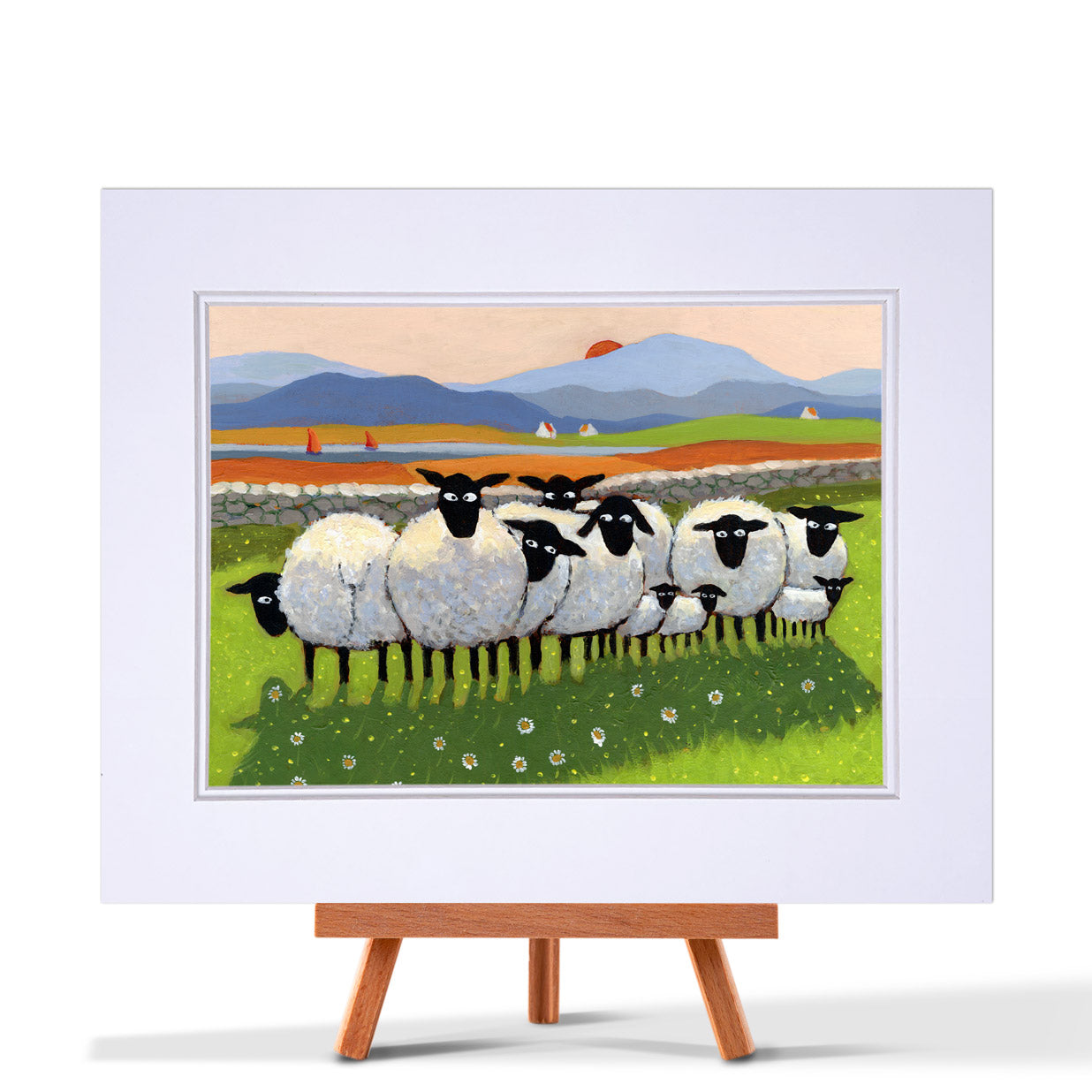 Thinkng Of Ewe Mounted Print