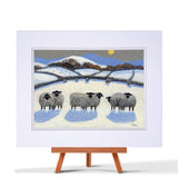 Double Mounted Print "Double Ewe, Double Ewe" By Thomas Joseph