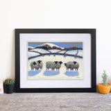 Double Mounted Print "Double Ewe, Double Ewe" By Thomas Joseph