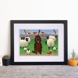 Ewe're A Big Softee Mounted Print