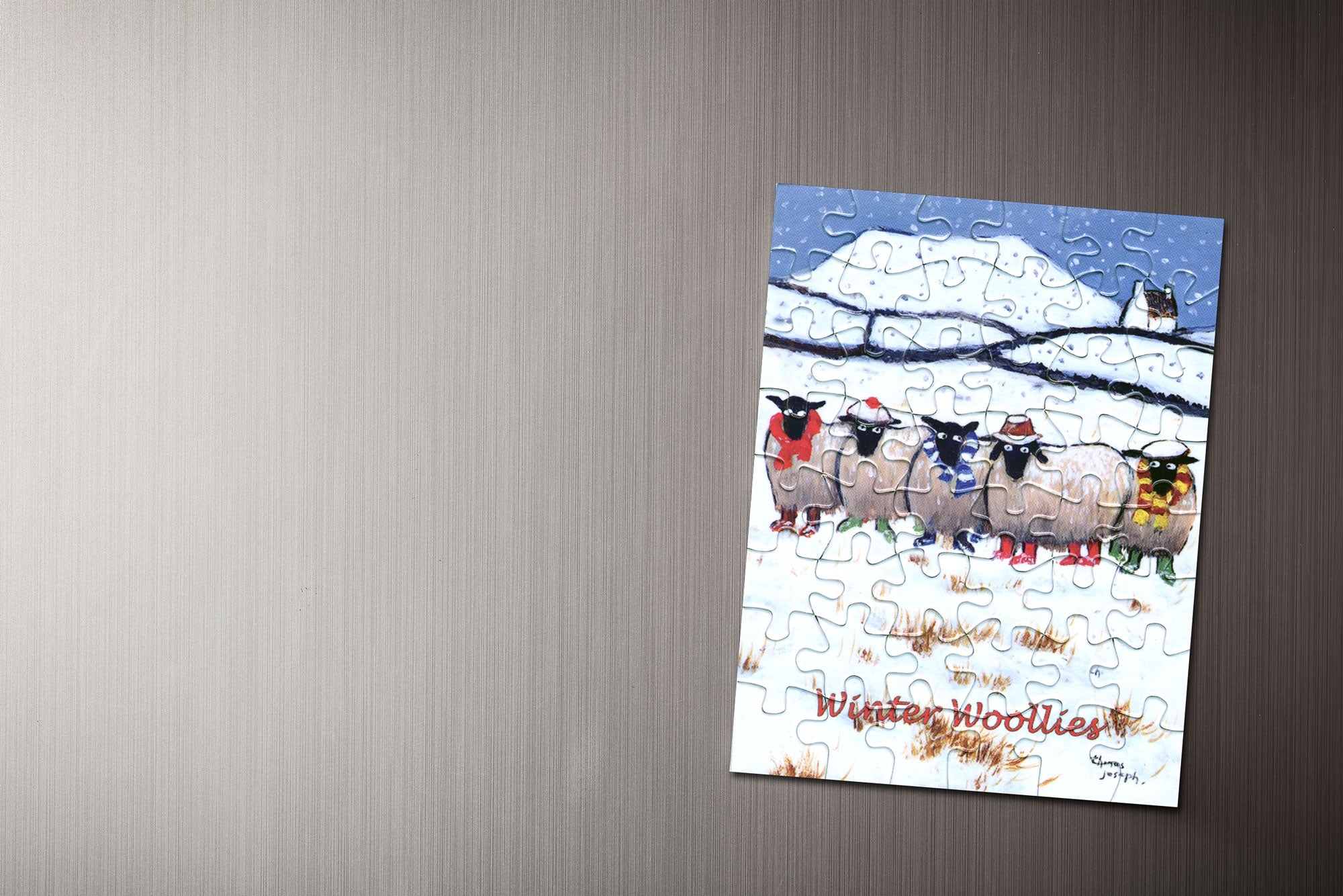 Winter Woollies Jigsaw Magnet