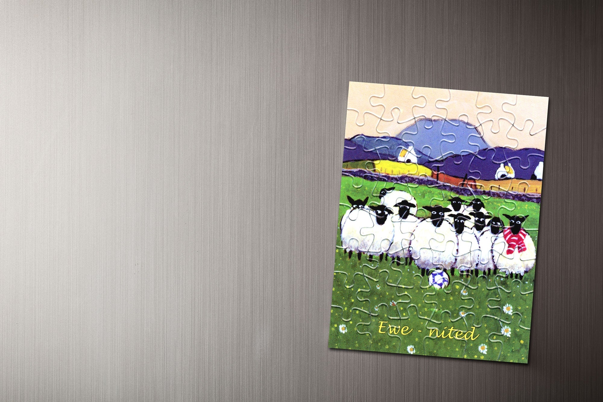 Ewe-nited Jigsaw Magnet