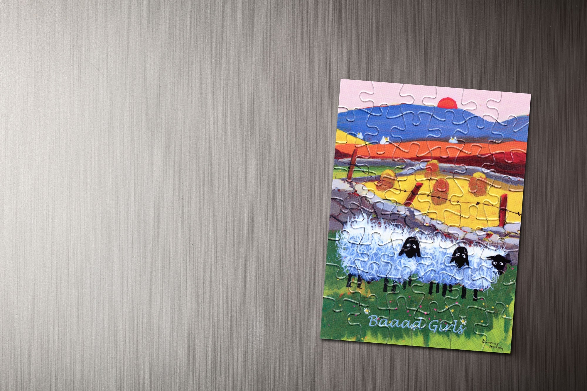 Baaad Girls Jigsaw Magnet