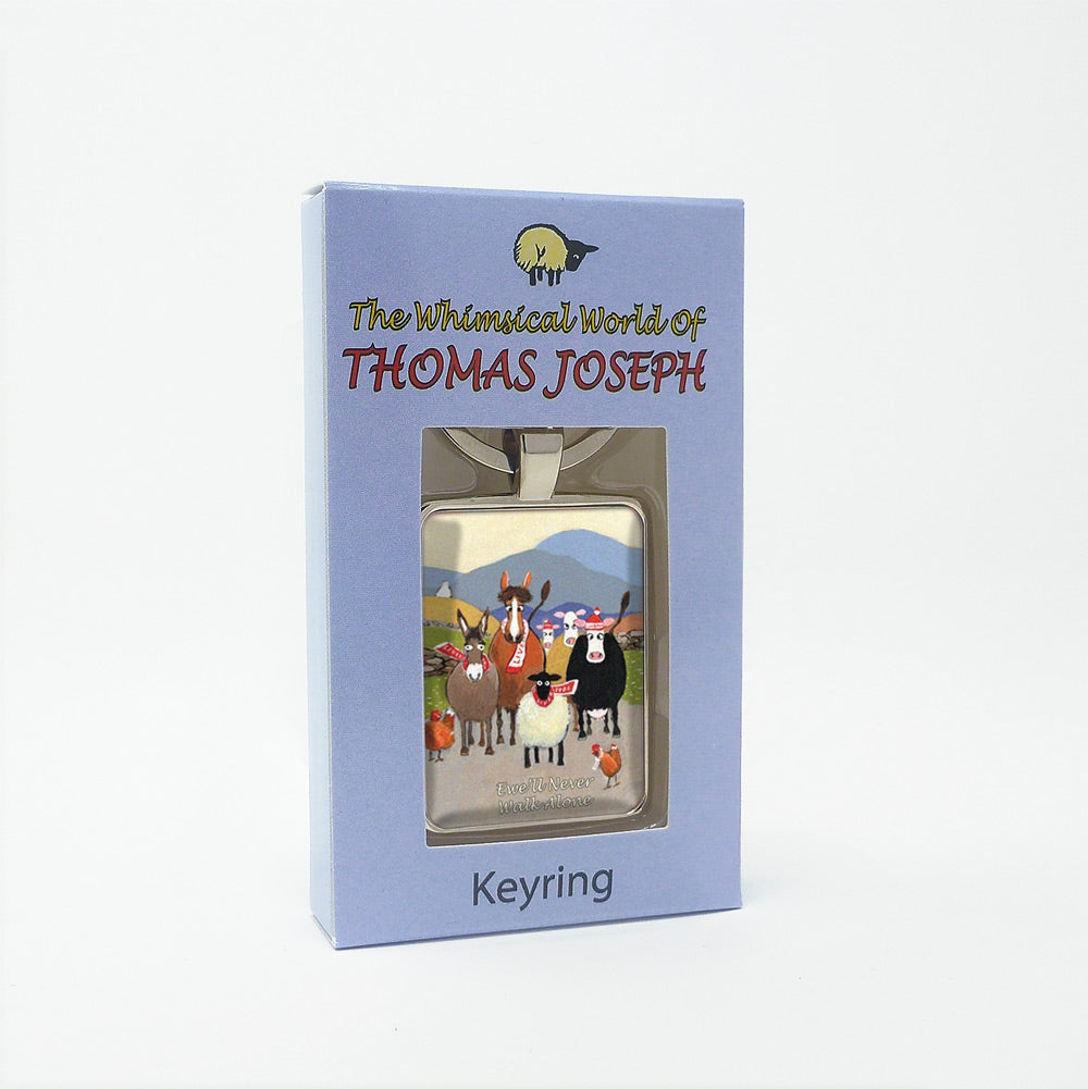 Ewe'll Never Walk Alone Keyring Keychain Gift by Thomas Joseph