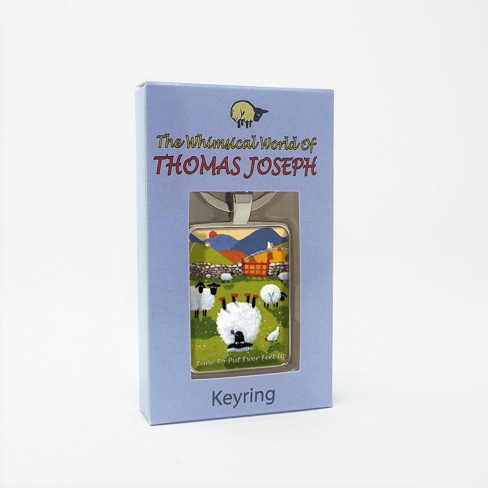 Time To Put Ewer Feet Up Keyring Keychain Gift by Thomas Joseph