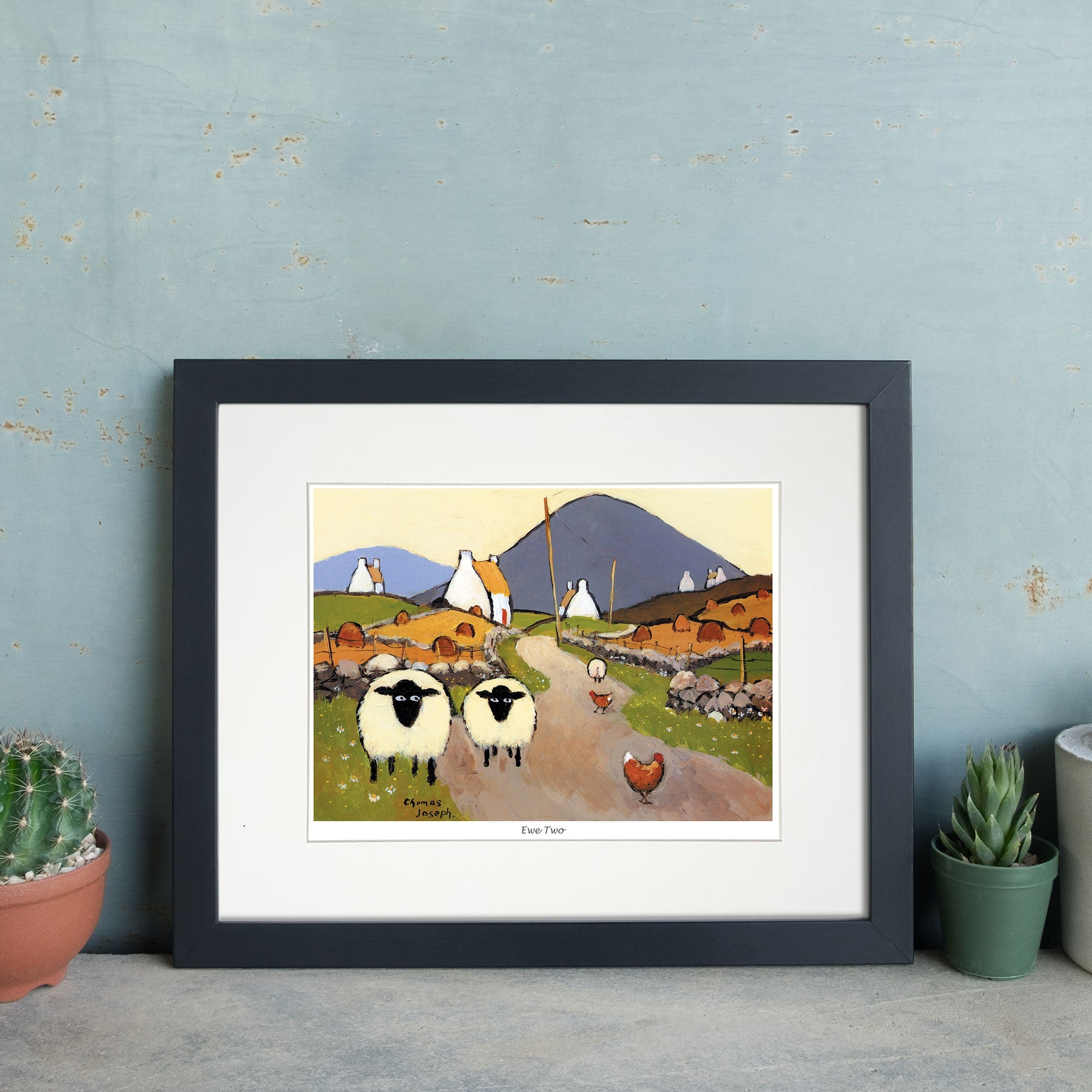 Evening At The Waterhole Mounted Print