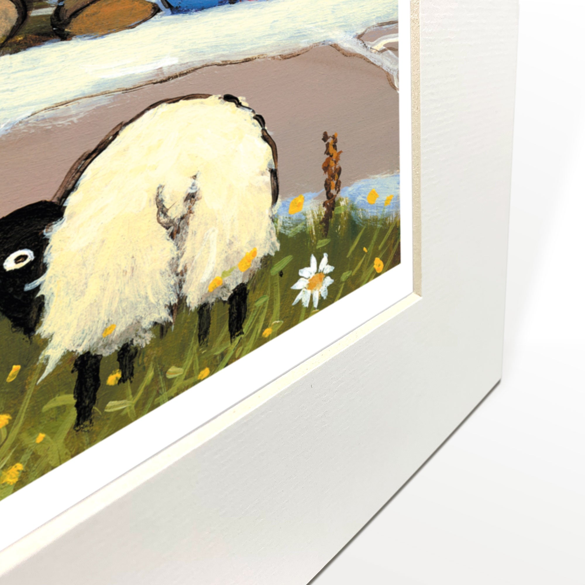 Missing Ewe Mounted Print