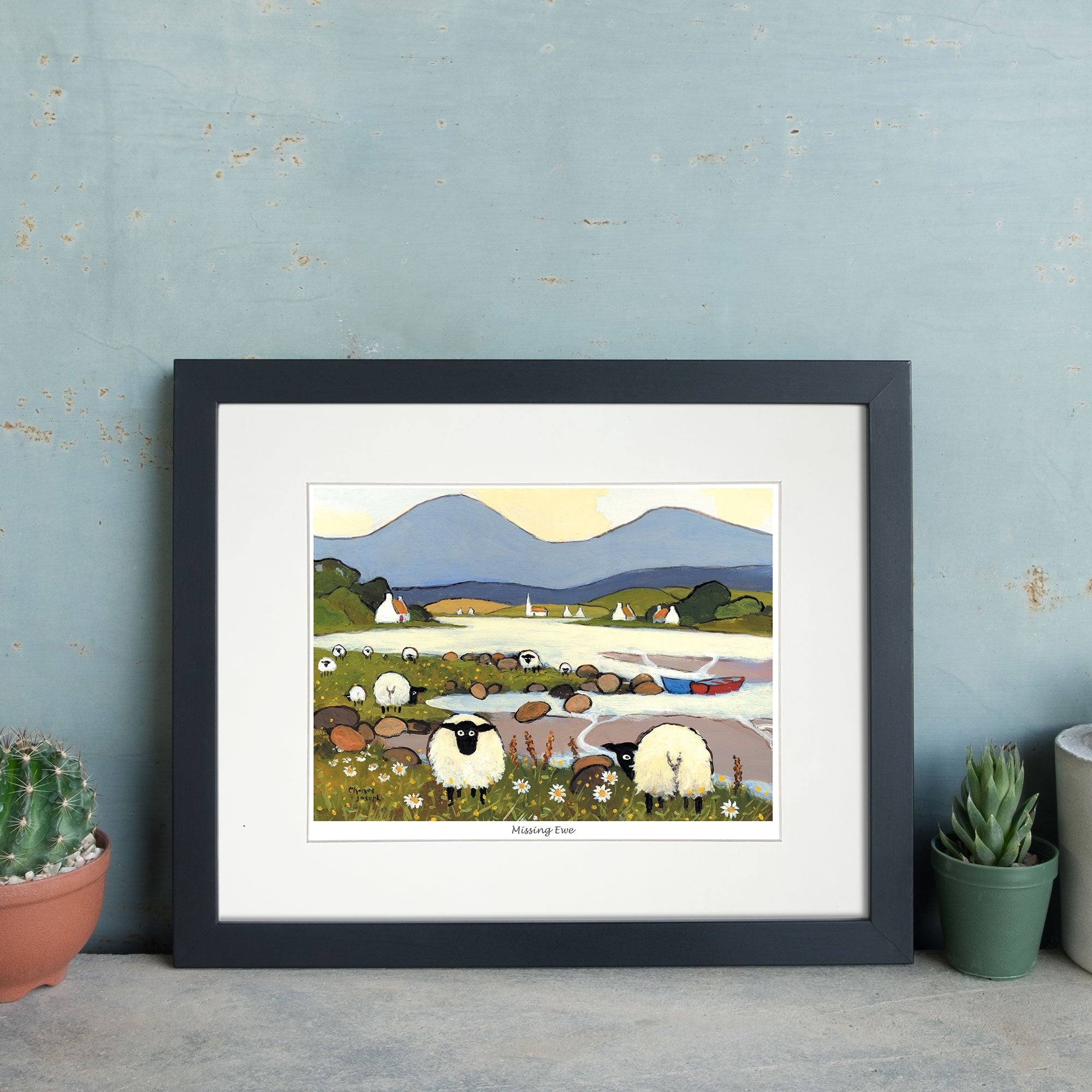 Missing Ewe Mounted Print