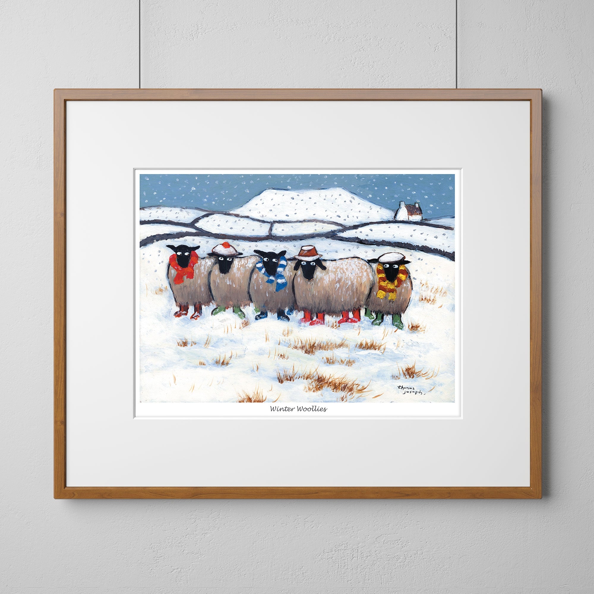 Winter Woollies Mounted Print