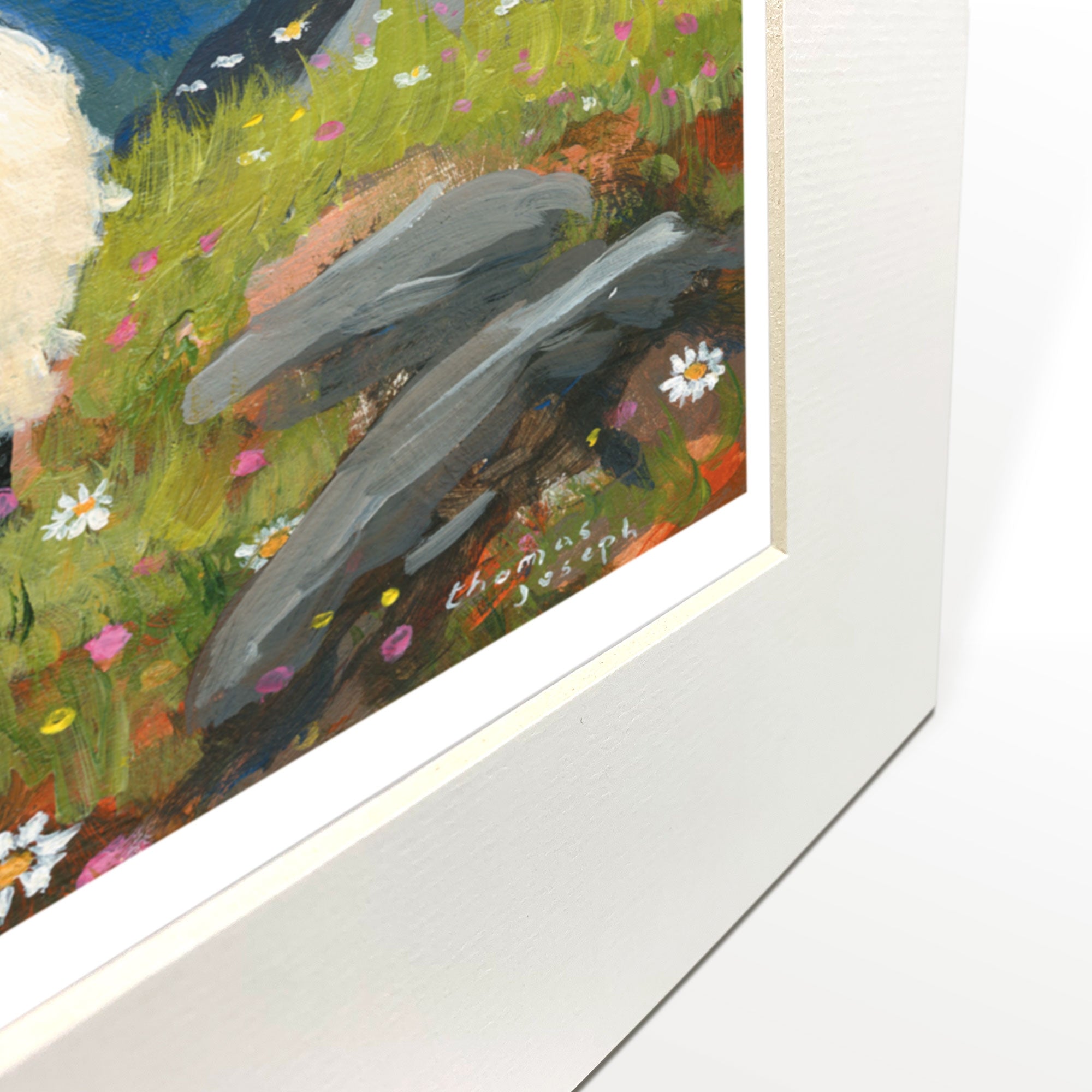 No Puffin Mounted Print