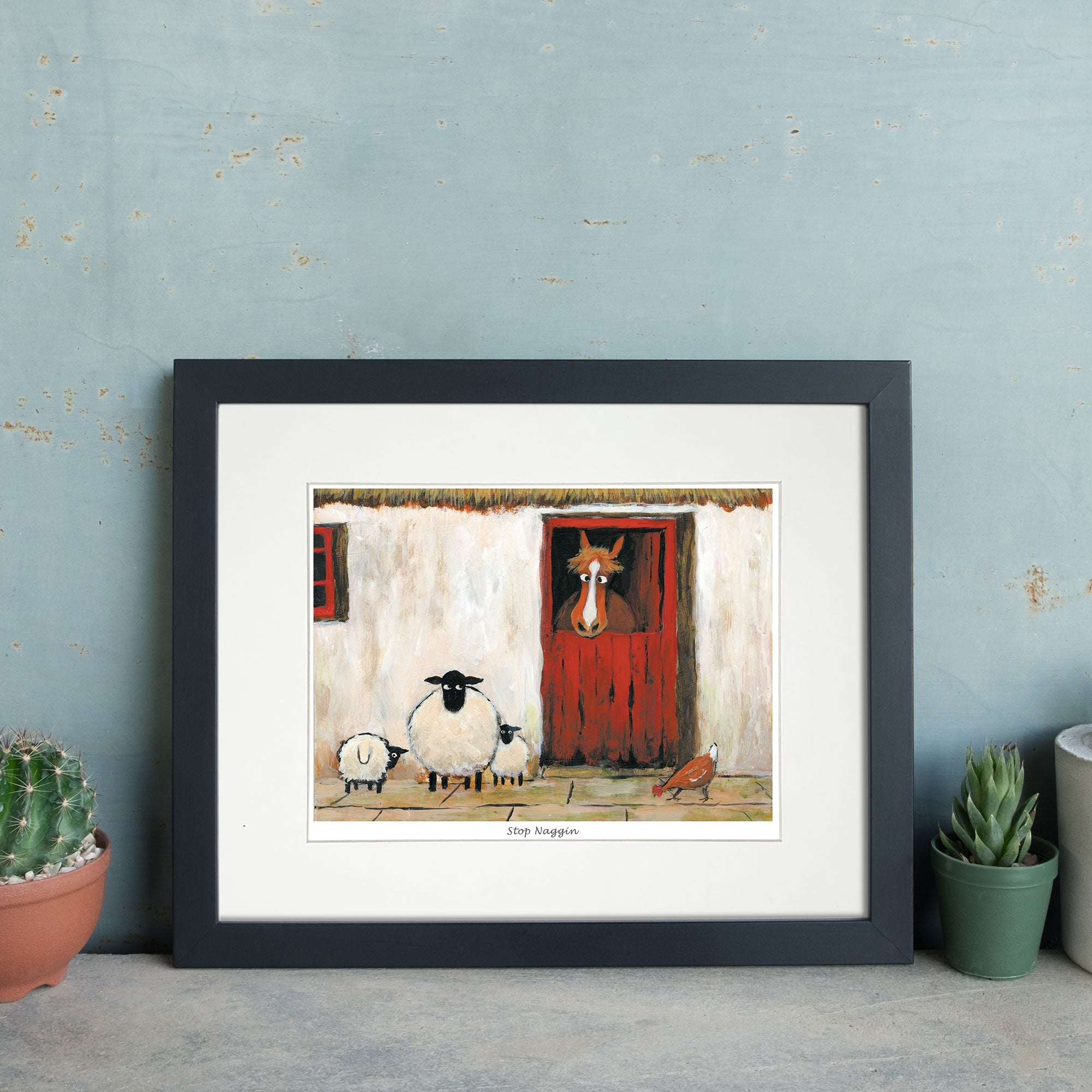 Stop Naggin Mounted Print