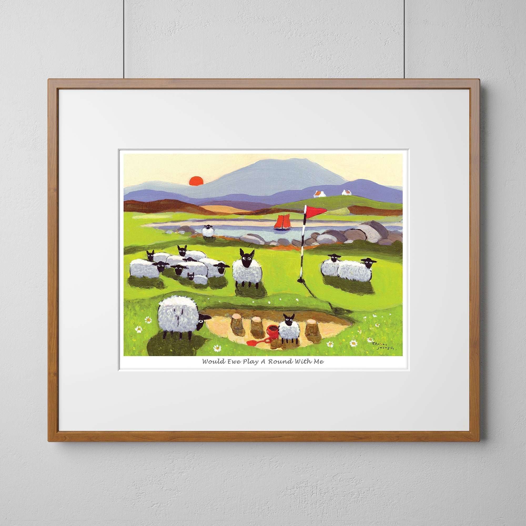 Would Ewe Play Around Mounted Print