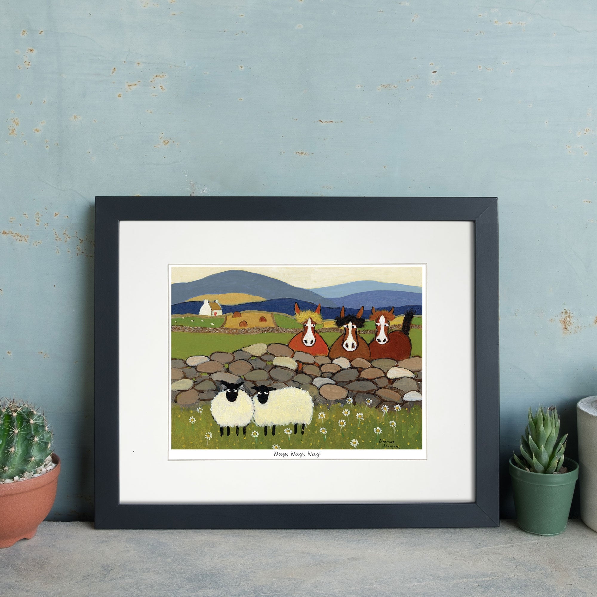 Nag, Nag, Nag Mounted Print