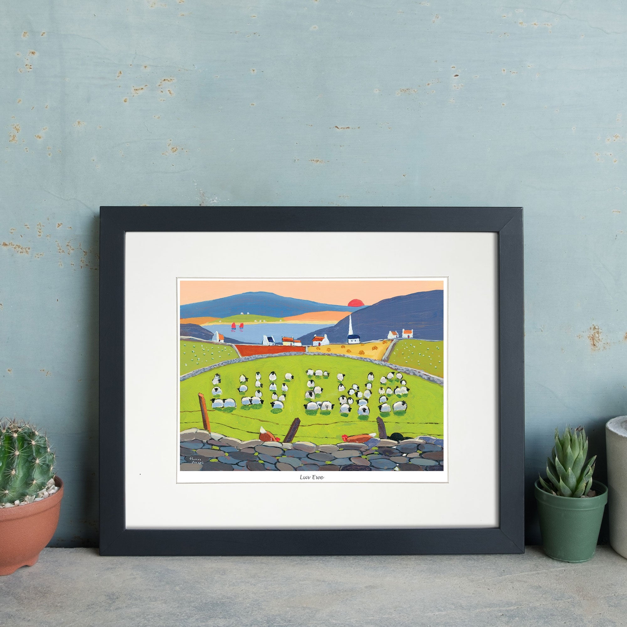 Luv Ewe Mounted Print