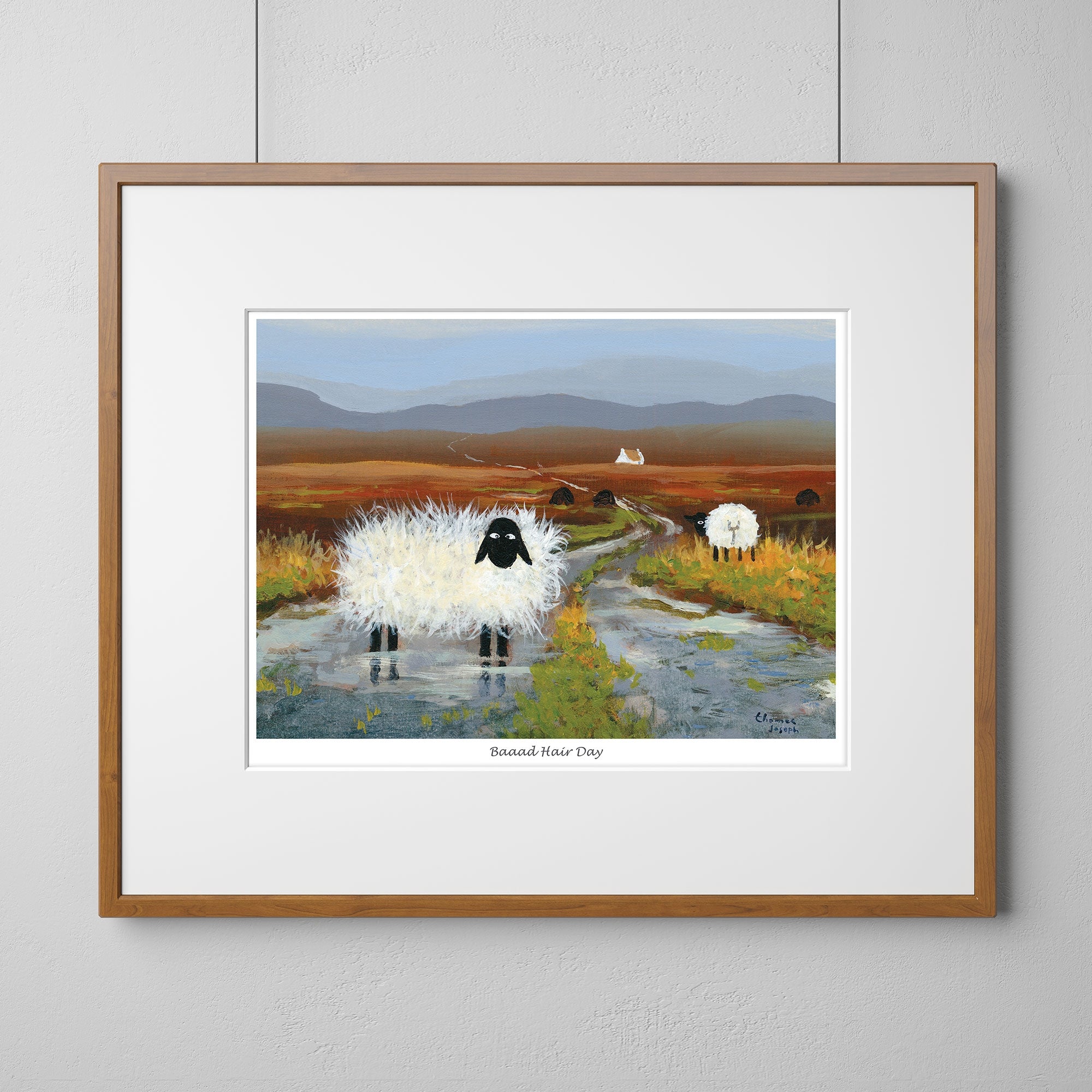Baaad Hair Day Mounted Print