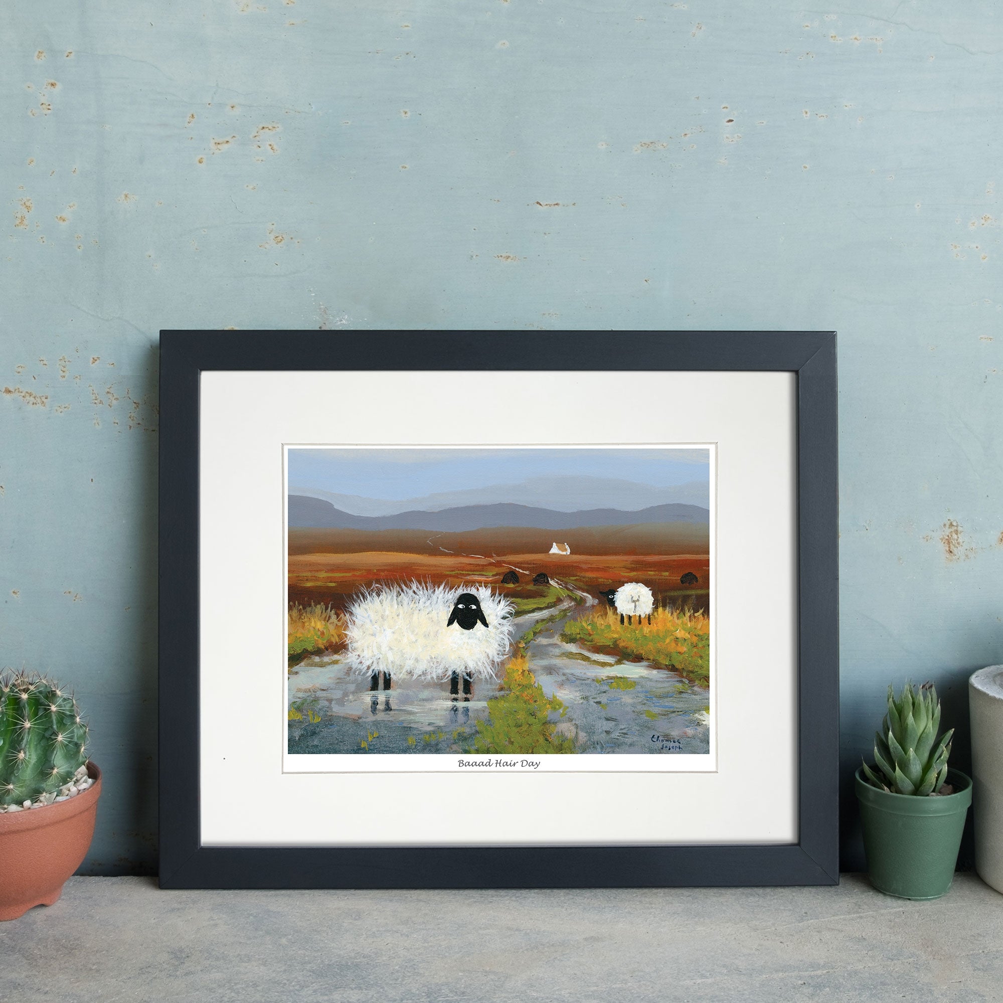 Baaad Hair Day Mounted Print