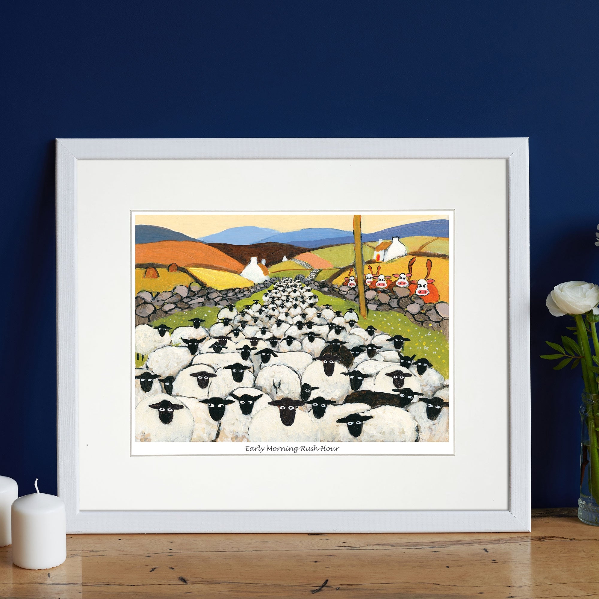 Early Morning Rush Hour Mounted Print