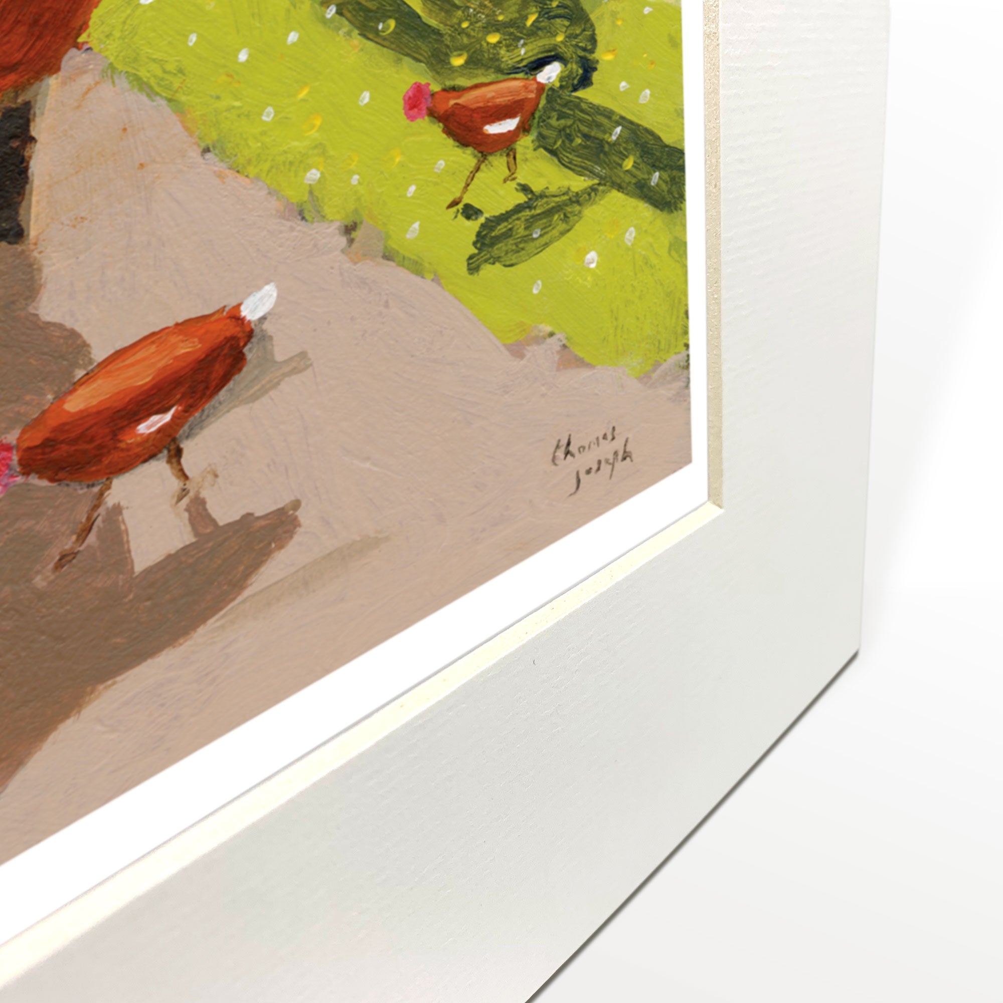 Silly Moo Mounted Print