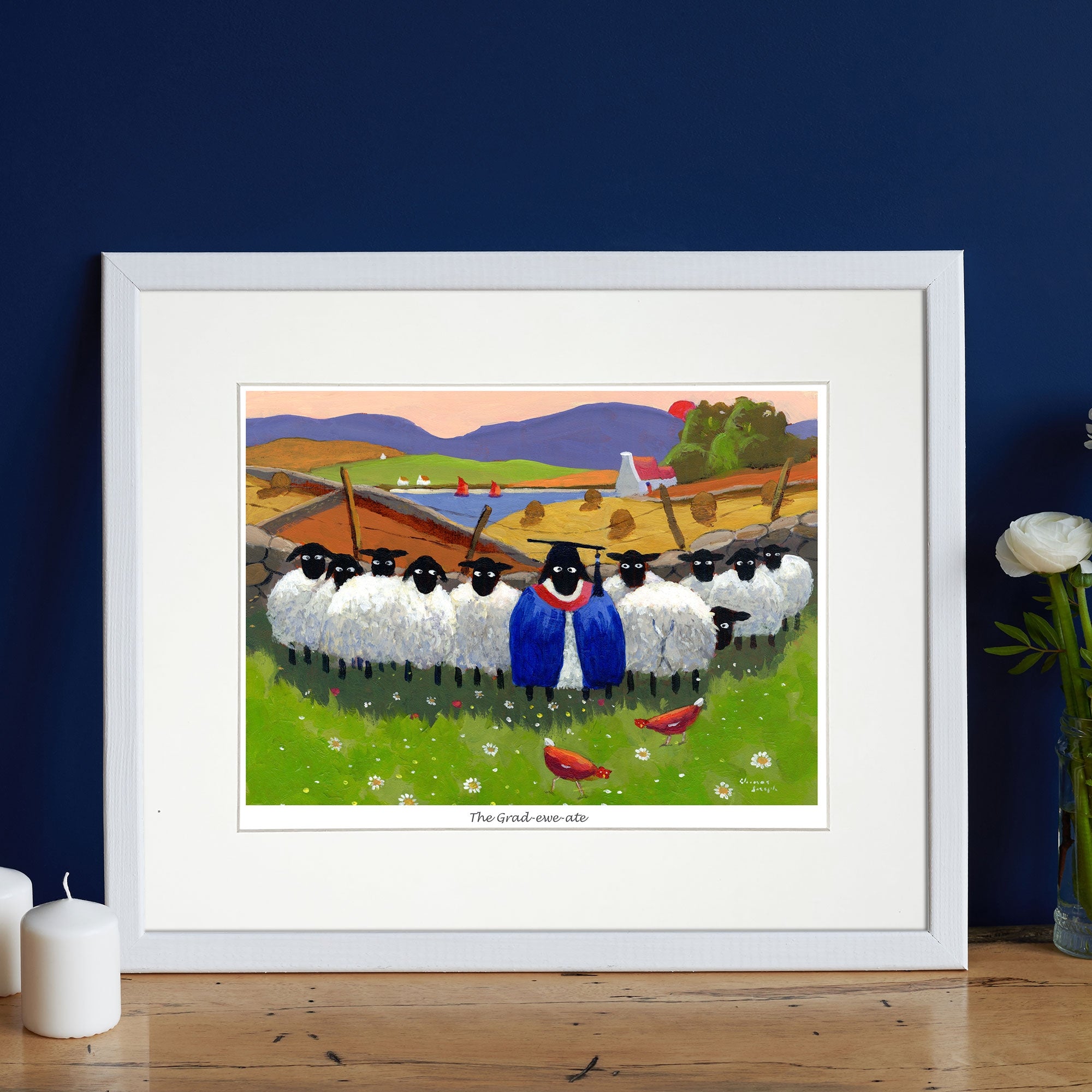 The Grad-Ewe-Ate Mounted Print