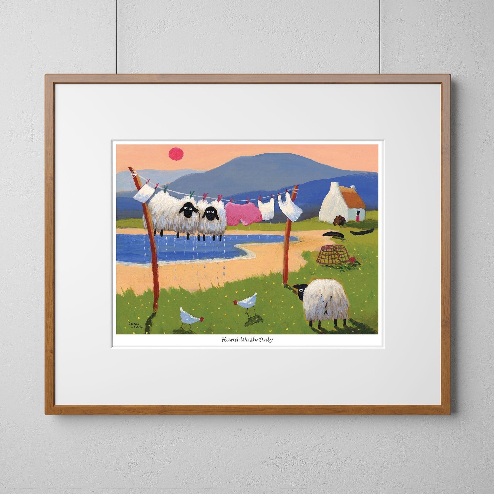 Hand Wash Only Mounted Print