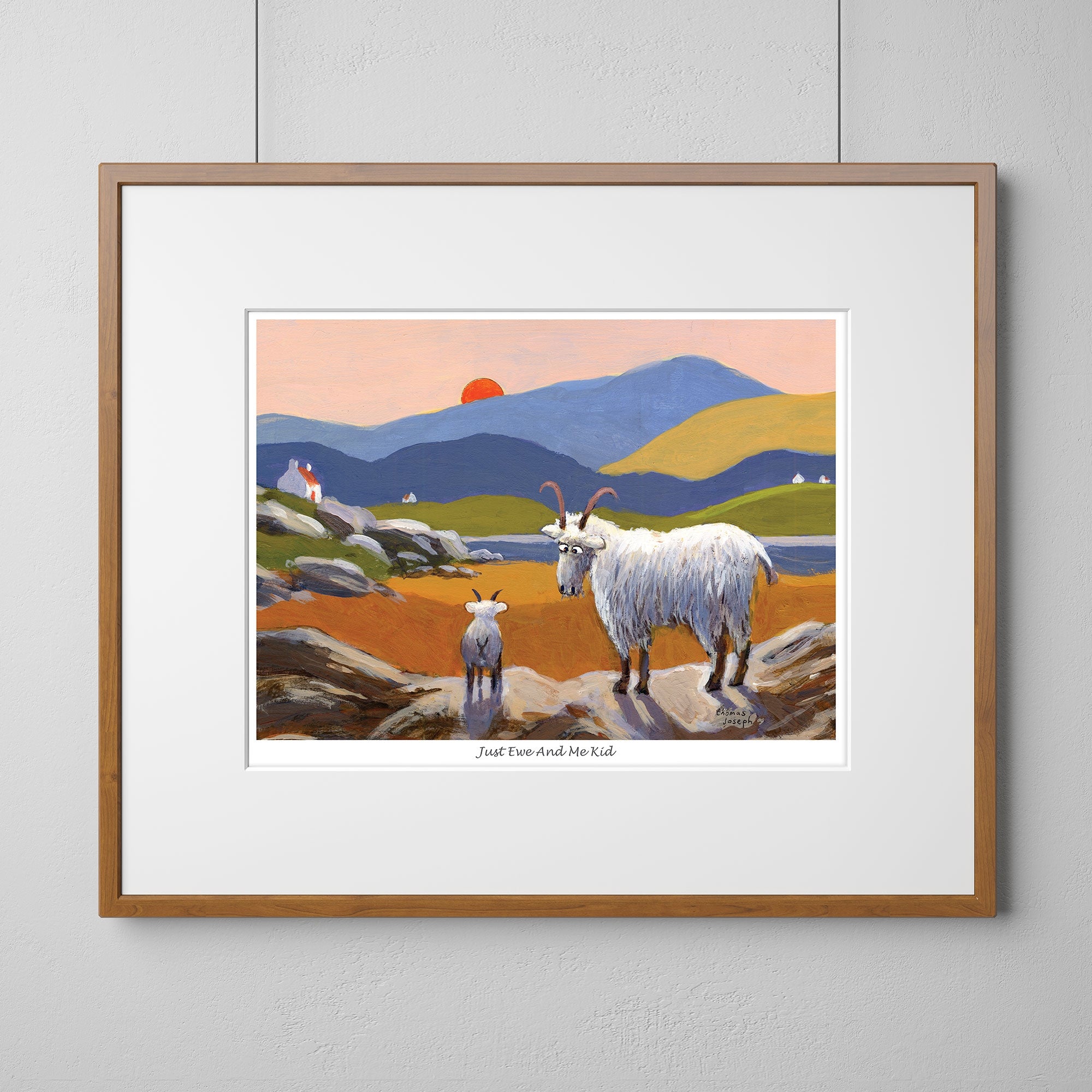 Just Ewe & Me Kid Mounted Print