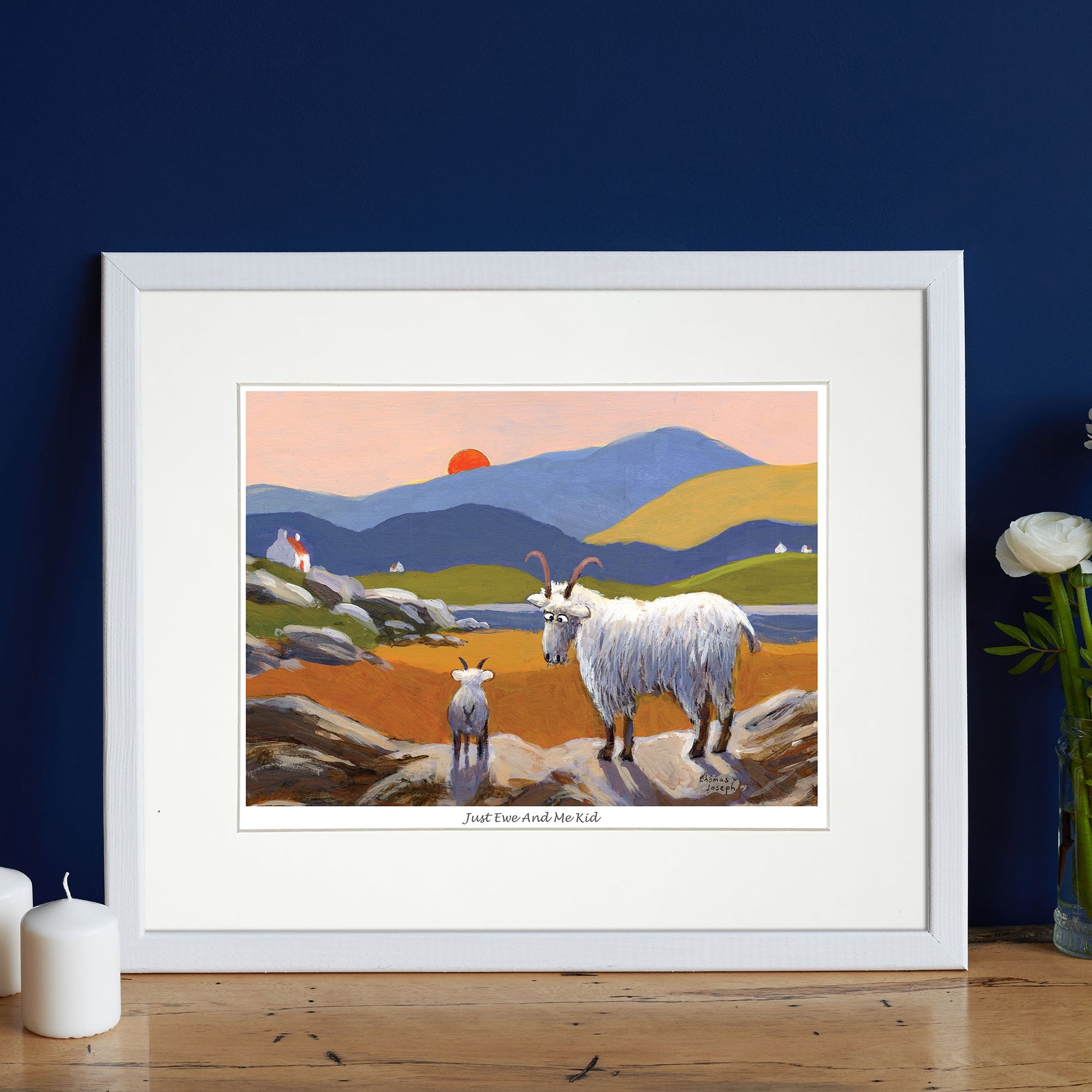 Just Ewe & Me Kid Mounted Print