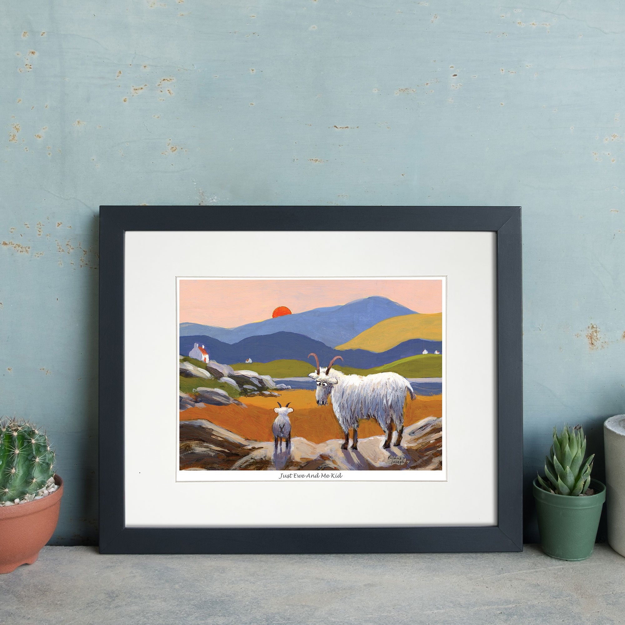Just Ewe & Me Kid Mounted Print