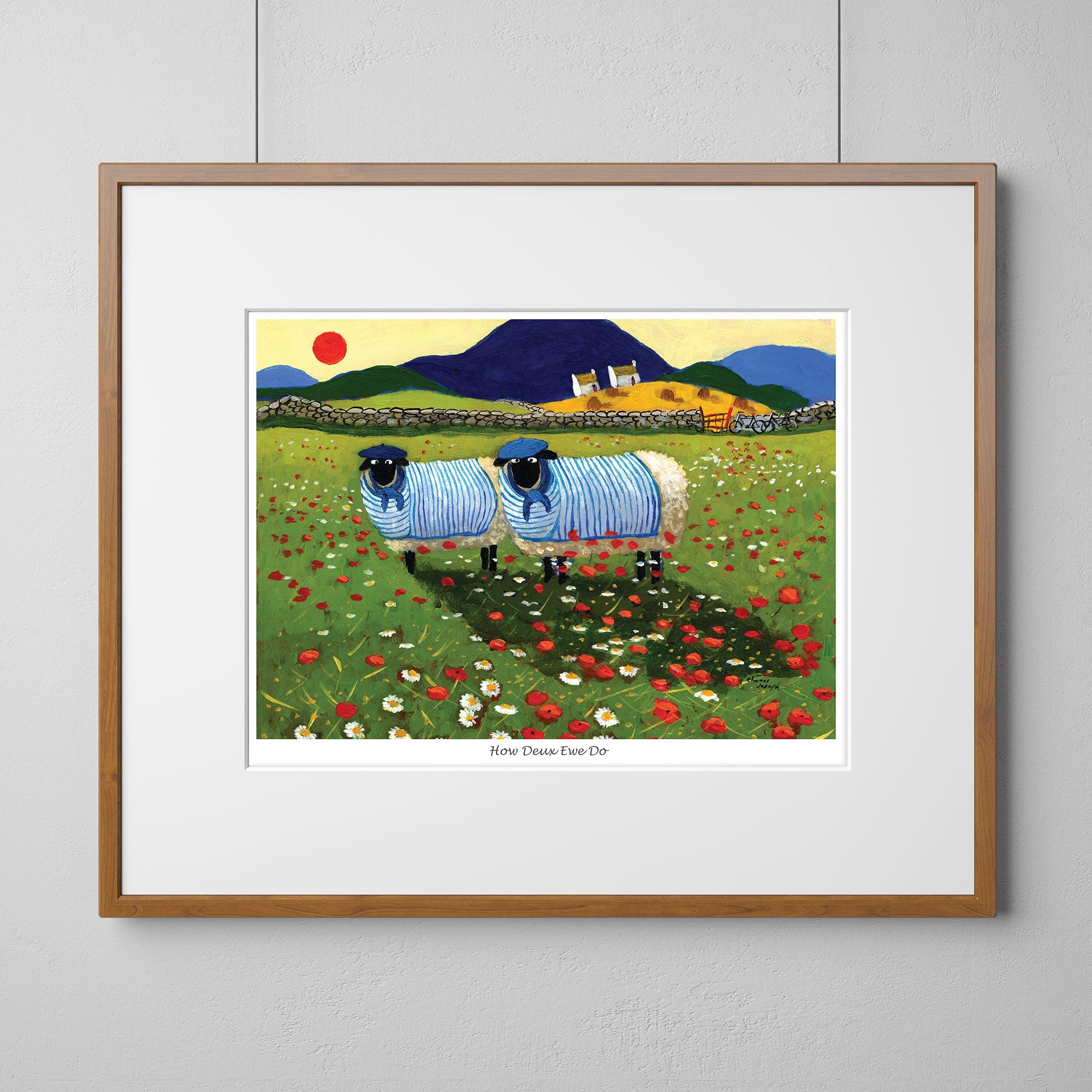 How Do Ewe Deux Mounted Print