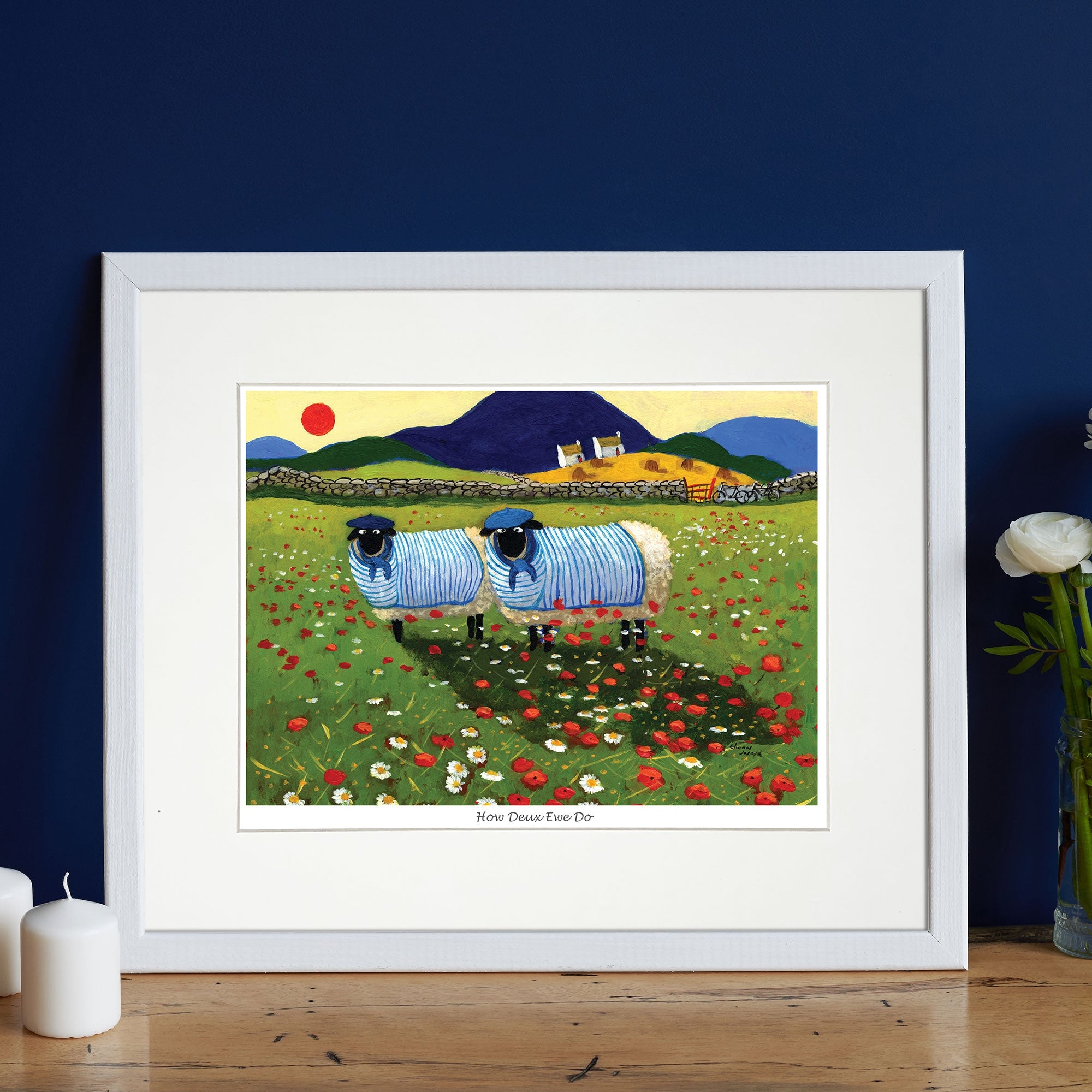 How Do Ewe Deux Mounted Print