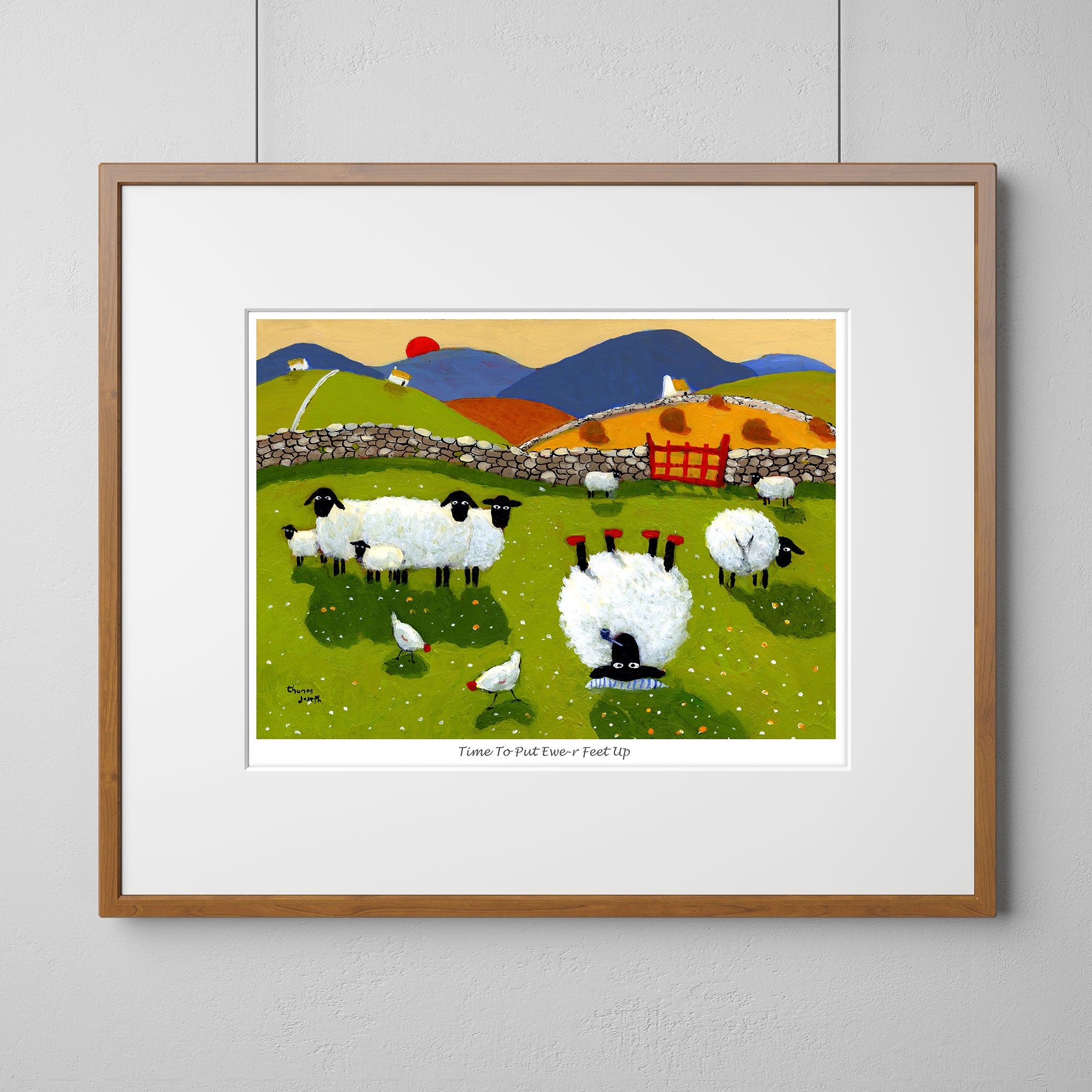 Time To Put Ewer Feet Up Mounted Print