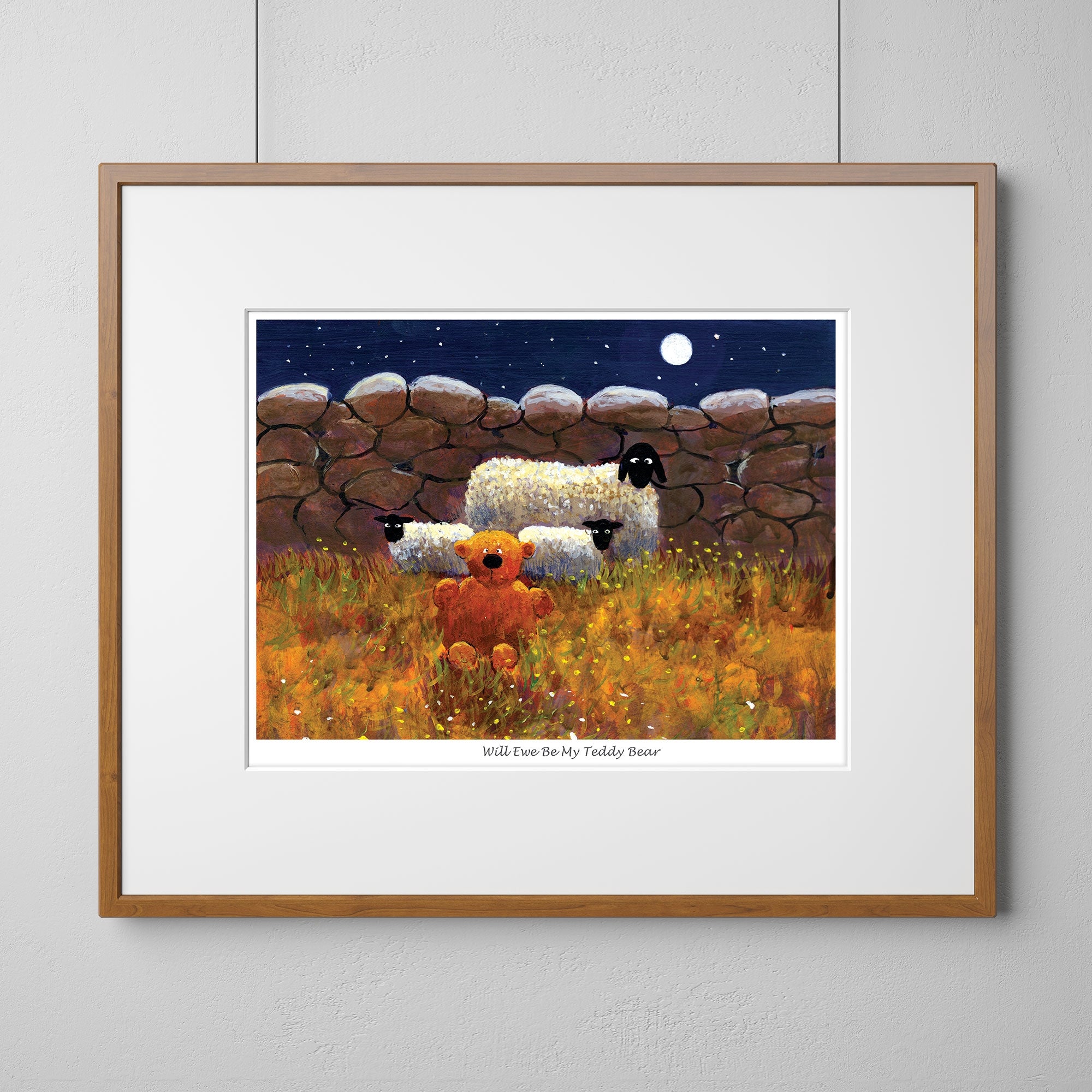Will Ewe Be My Teddy Bear Mounted Print