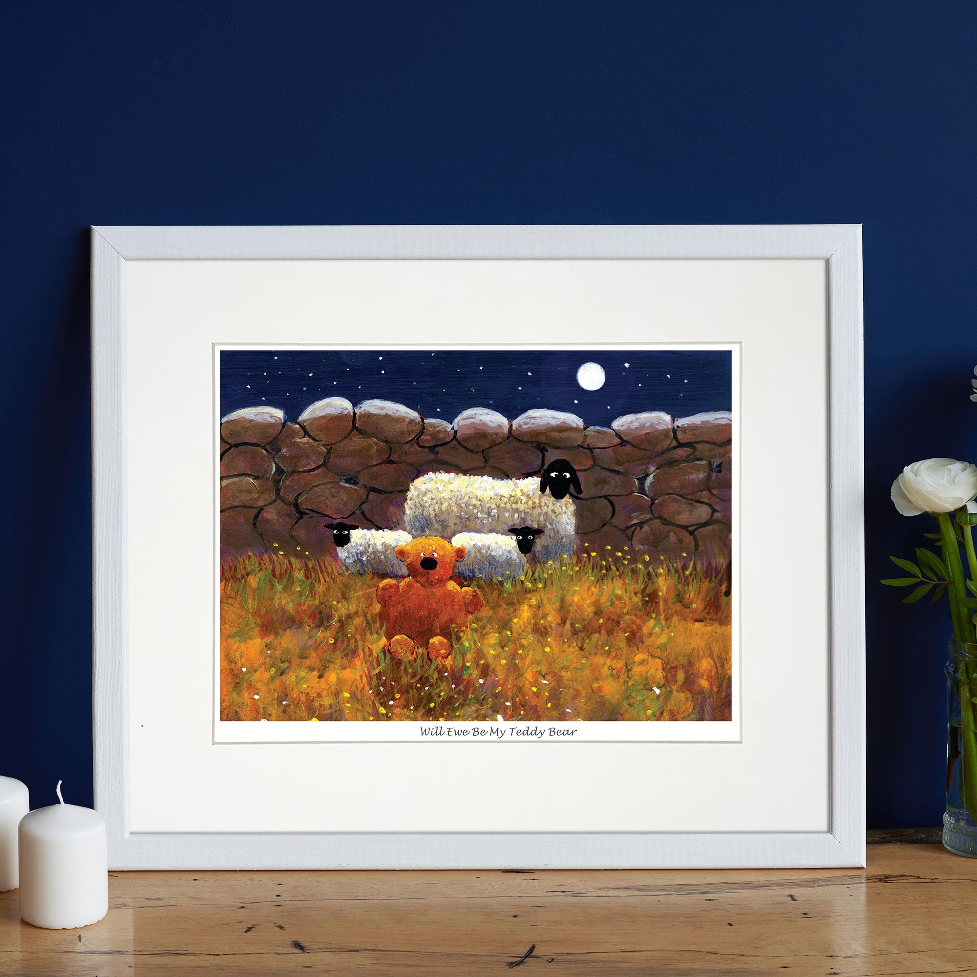 Will Ewe Be My Teddy Bear Mounted Print