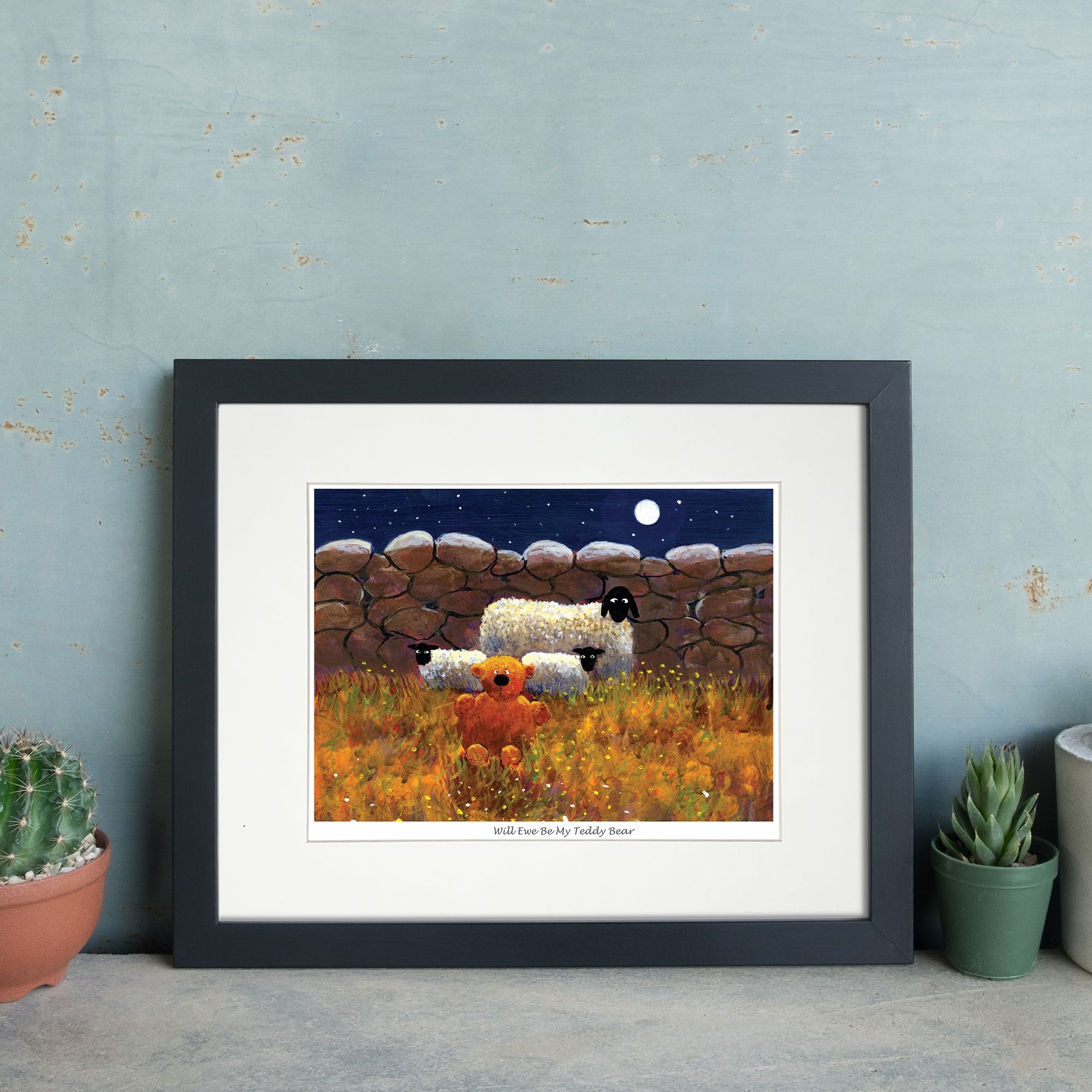 Will Ewe Be My Teddy Bear Mounted Print