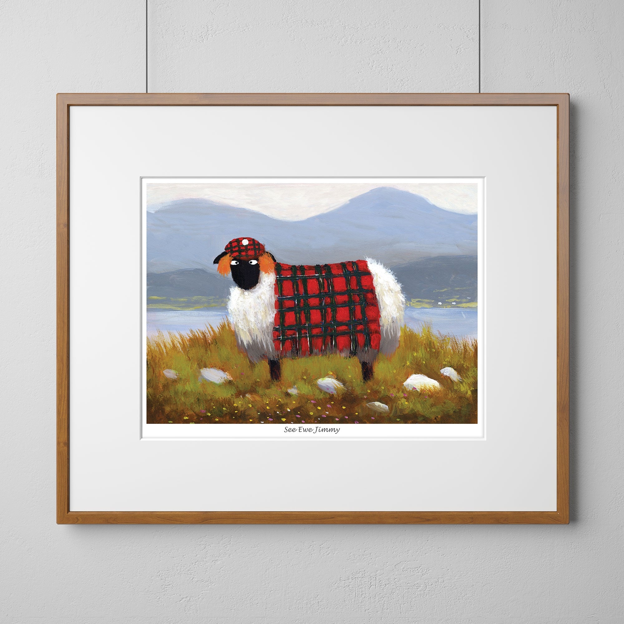 See Ewe Jimmy Mounted Print