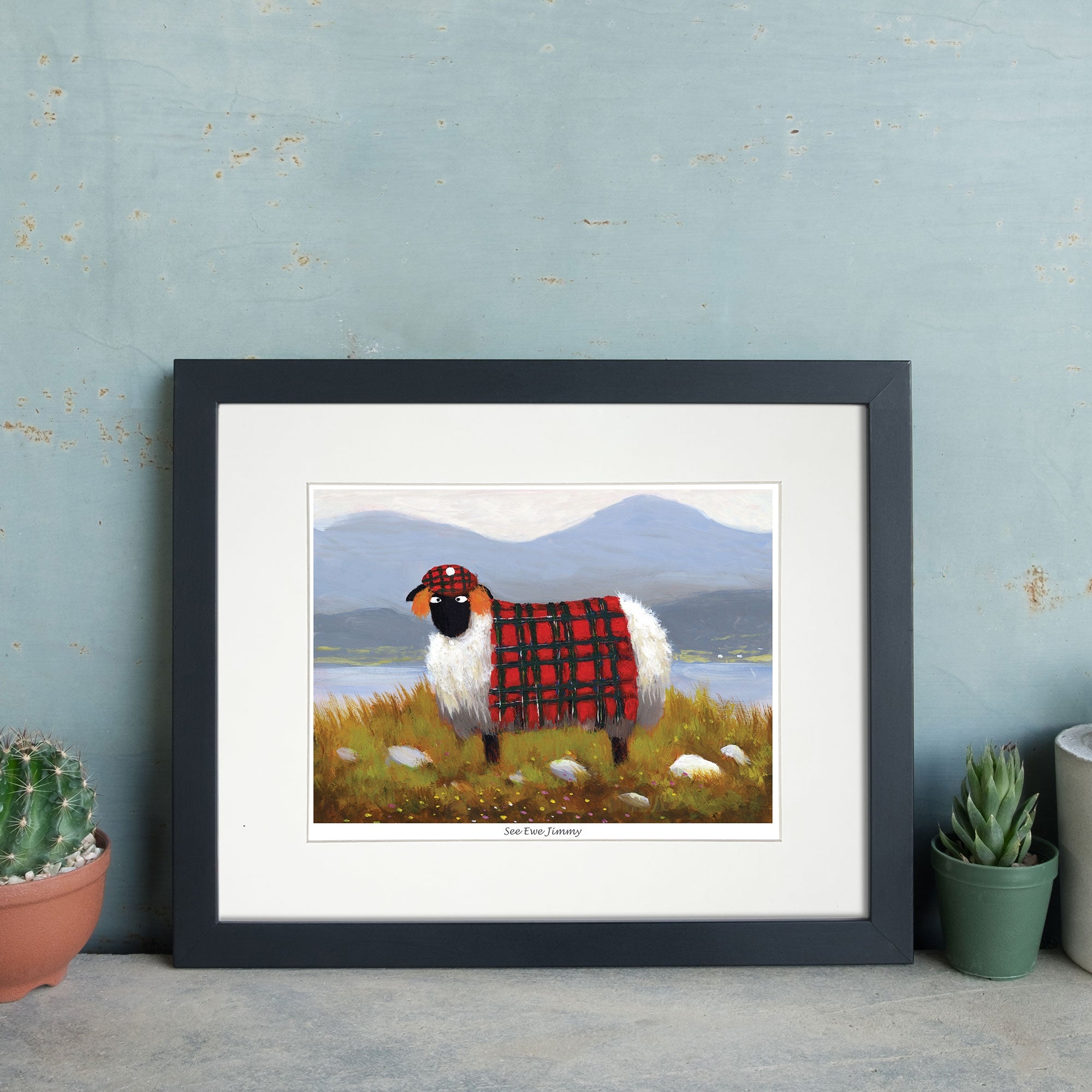See Ewe Jimmy Mounted Print