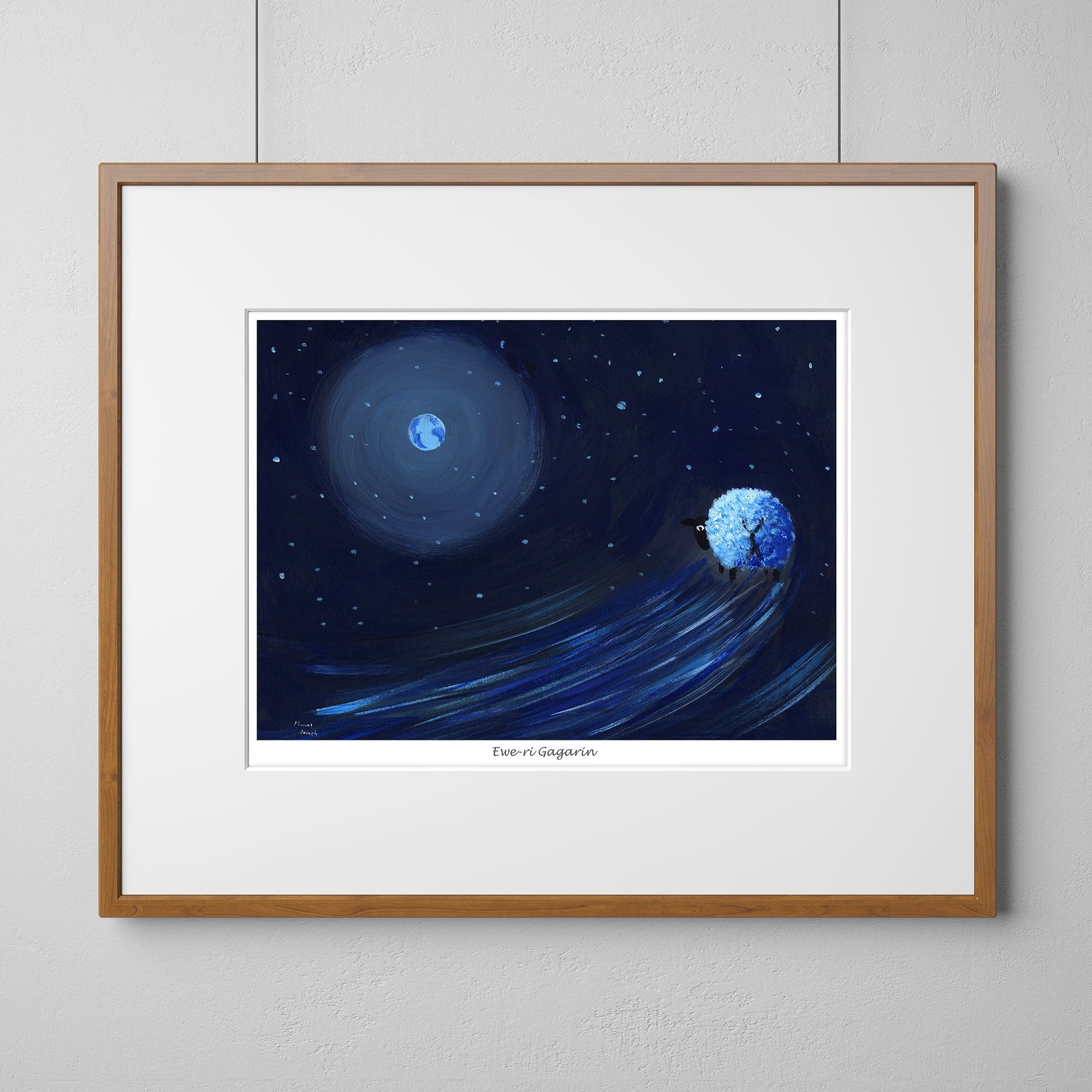 Ewe-Ri Gagarin Mounted Print