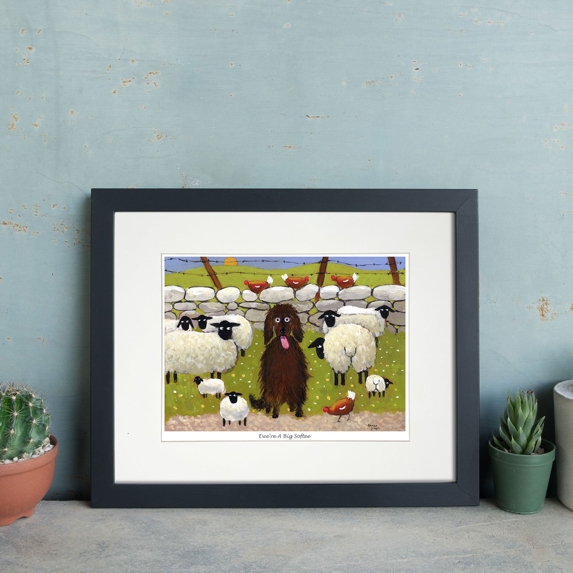 Ewe're A Big Softee Mounted Print