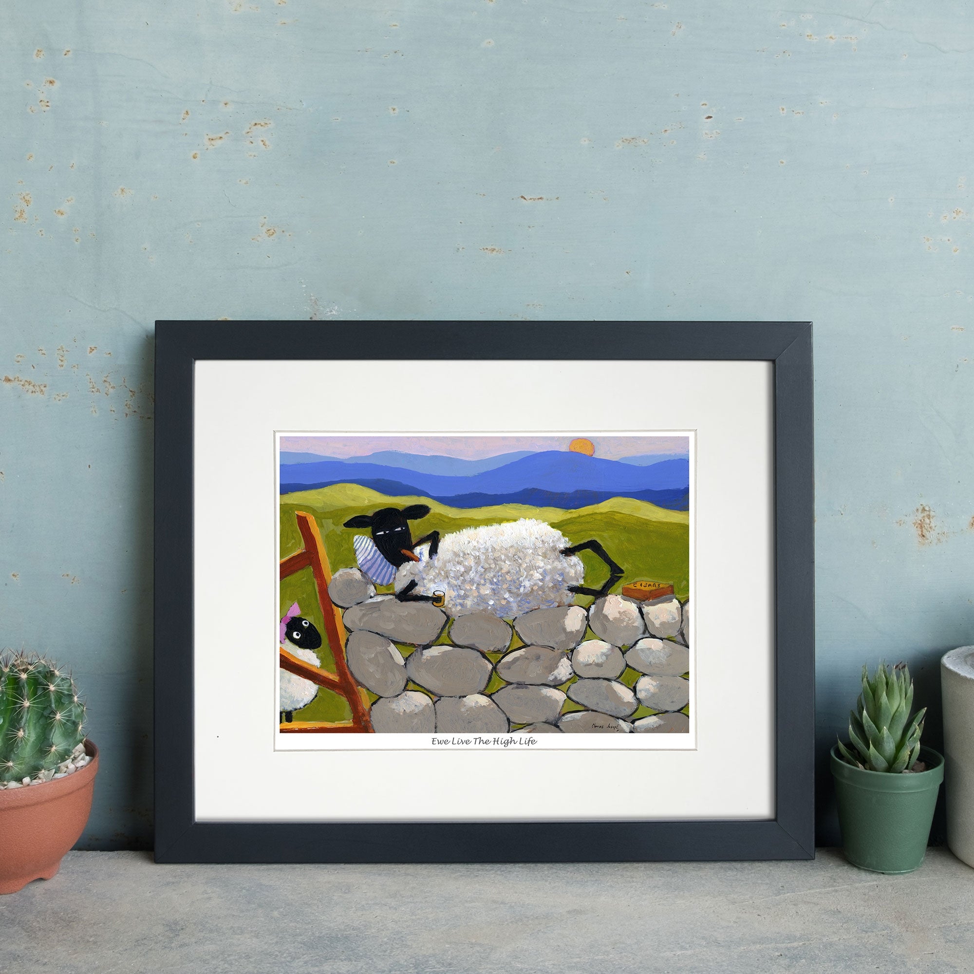 Ewe Live The High Life Mounted Print