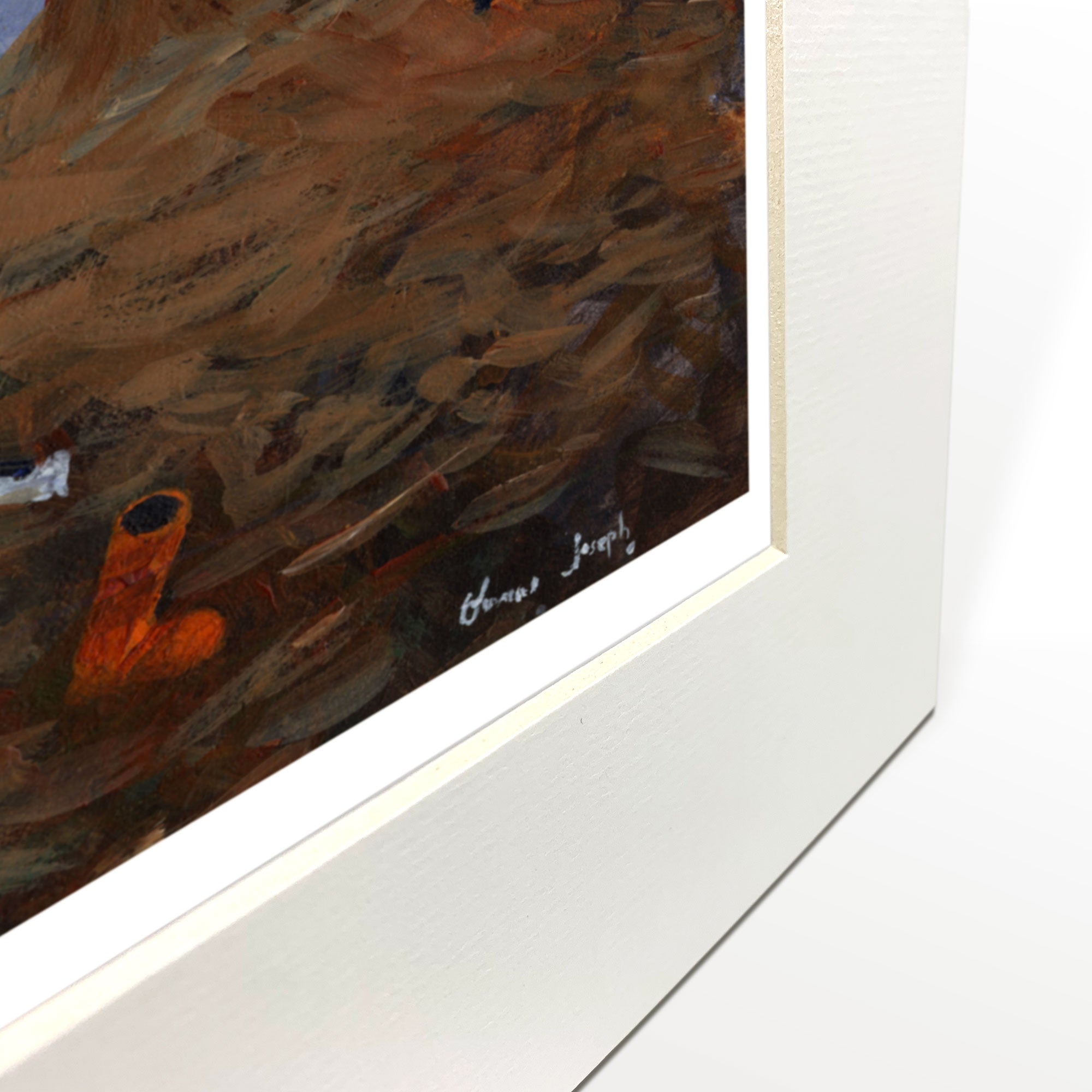 Gone Fishin Mounted Print
