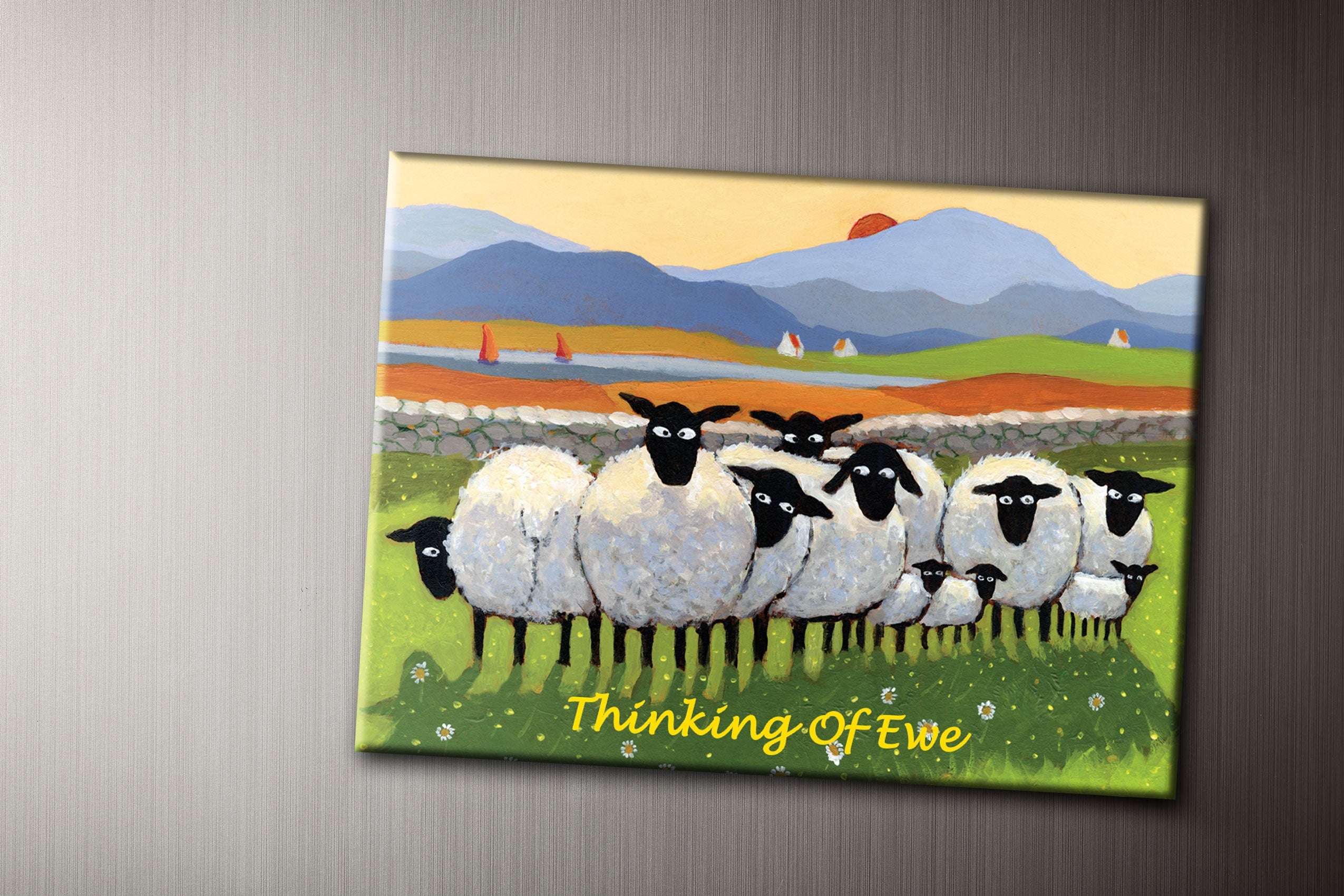 Thinking of Ewe Fridge Magnet