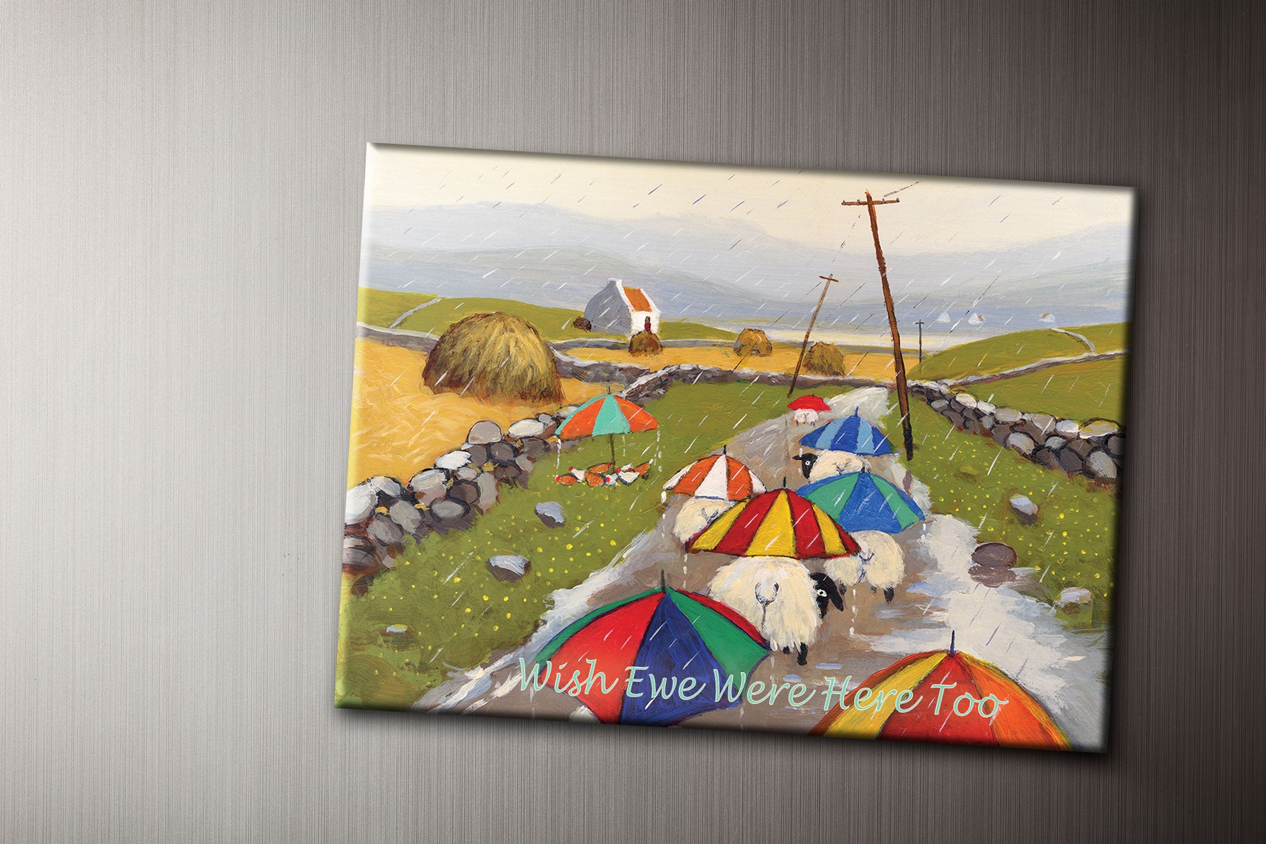 Wish Ewe Were Here Too Fridge Magnet